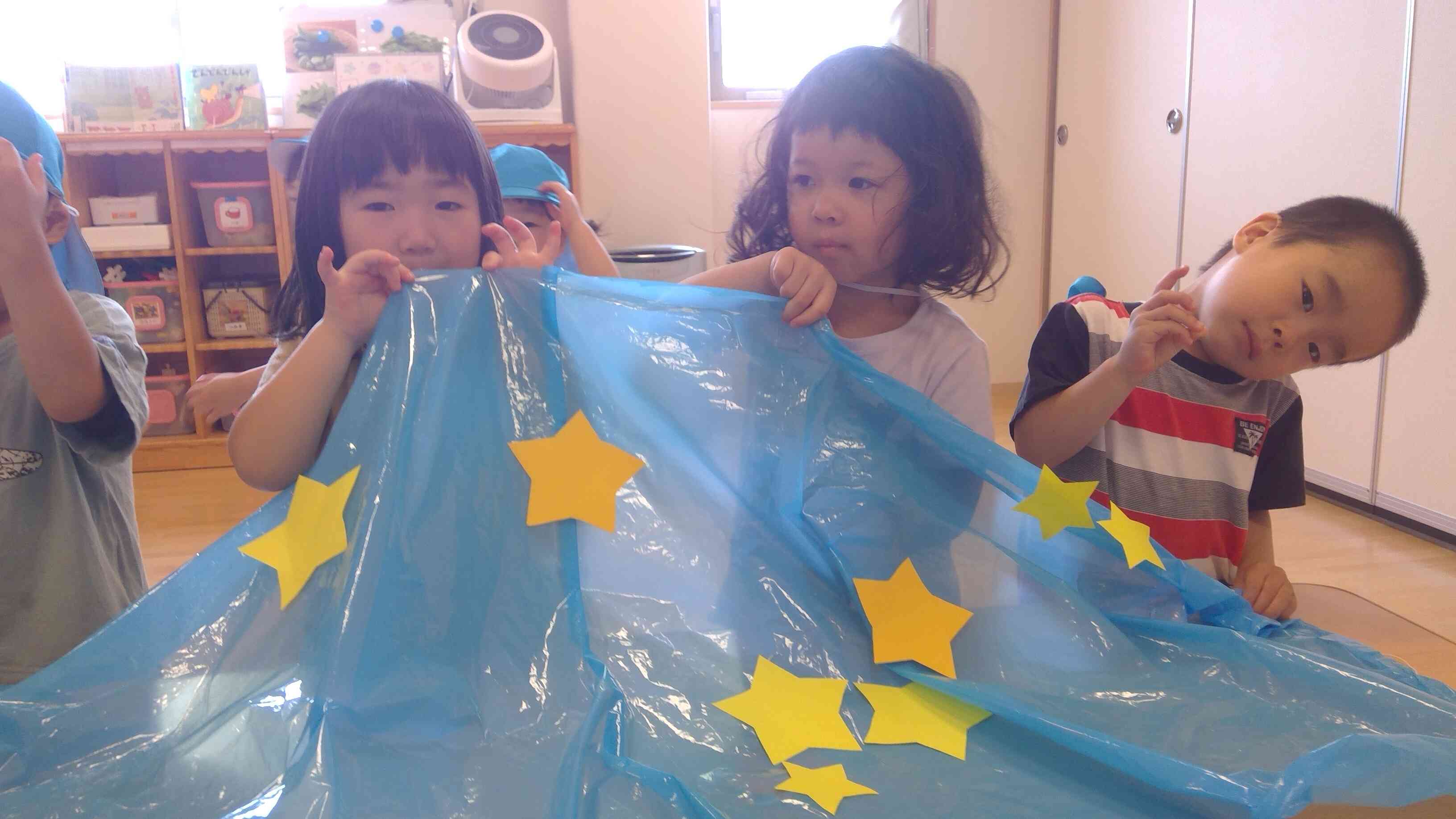 天の川に星を貼ったよ