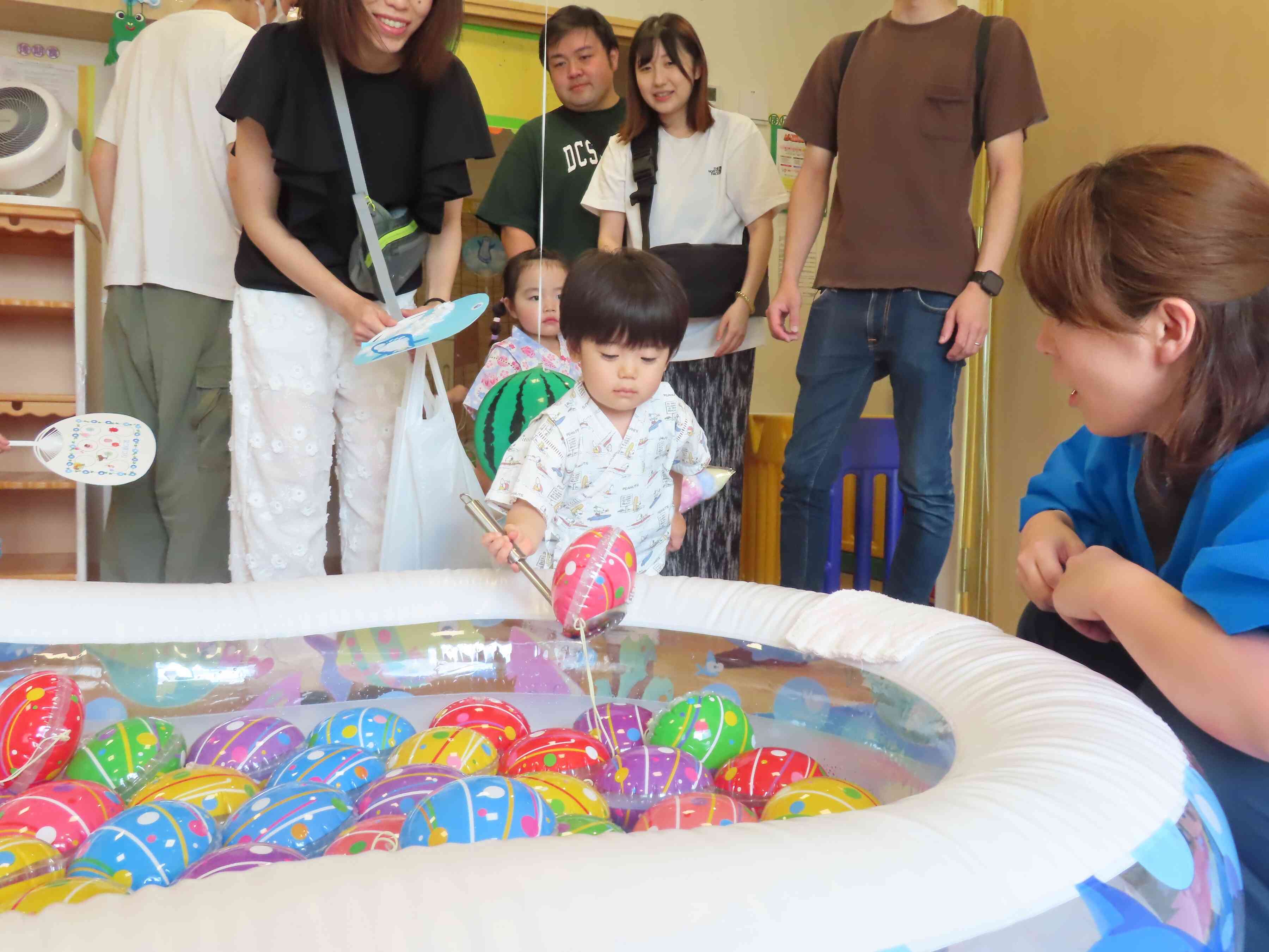 大盛り上がりの夏祭り