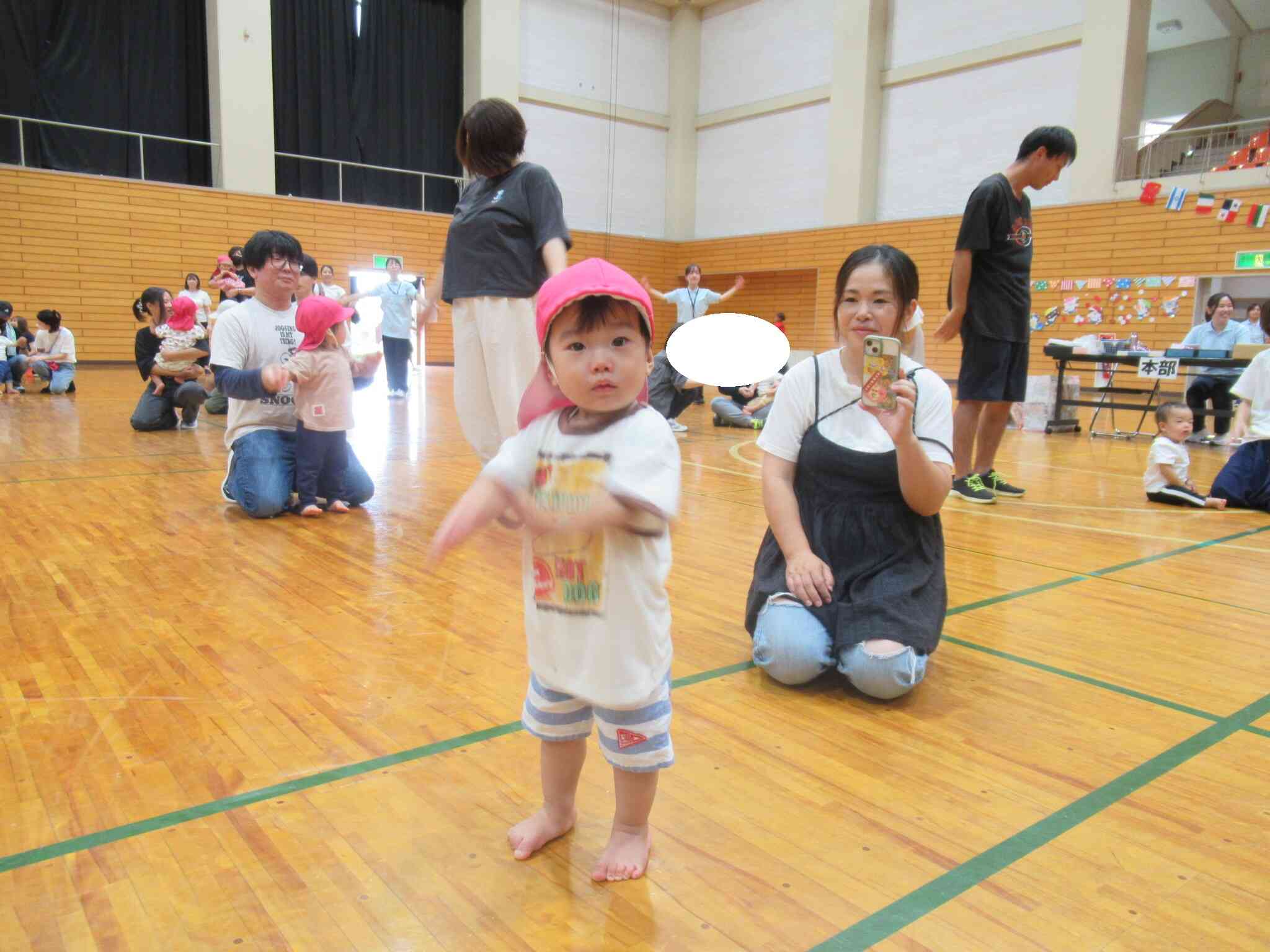 体操とっても上手でした。