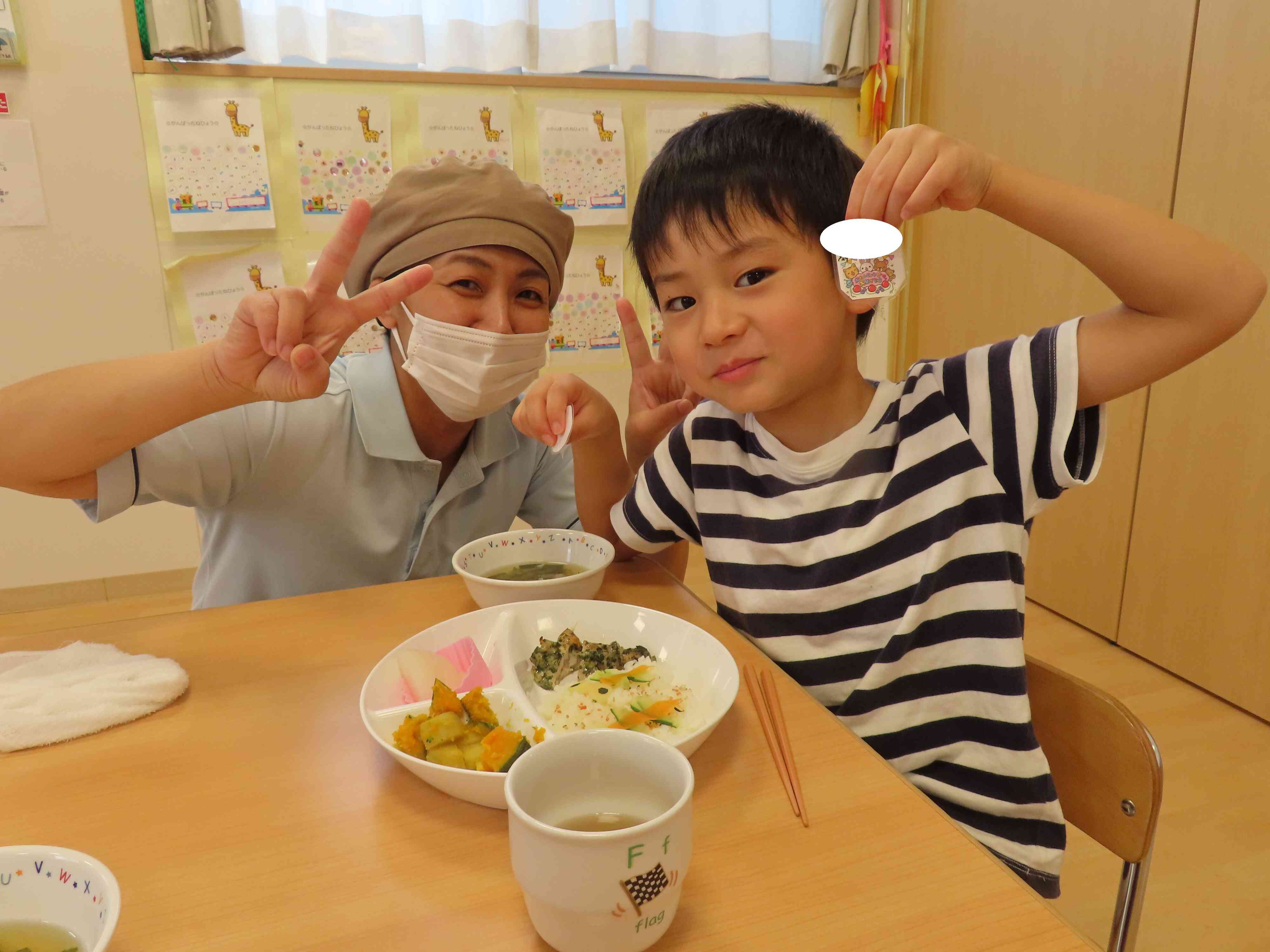 お誕生日プレート！栄養士と一緒にピース