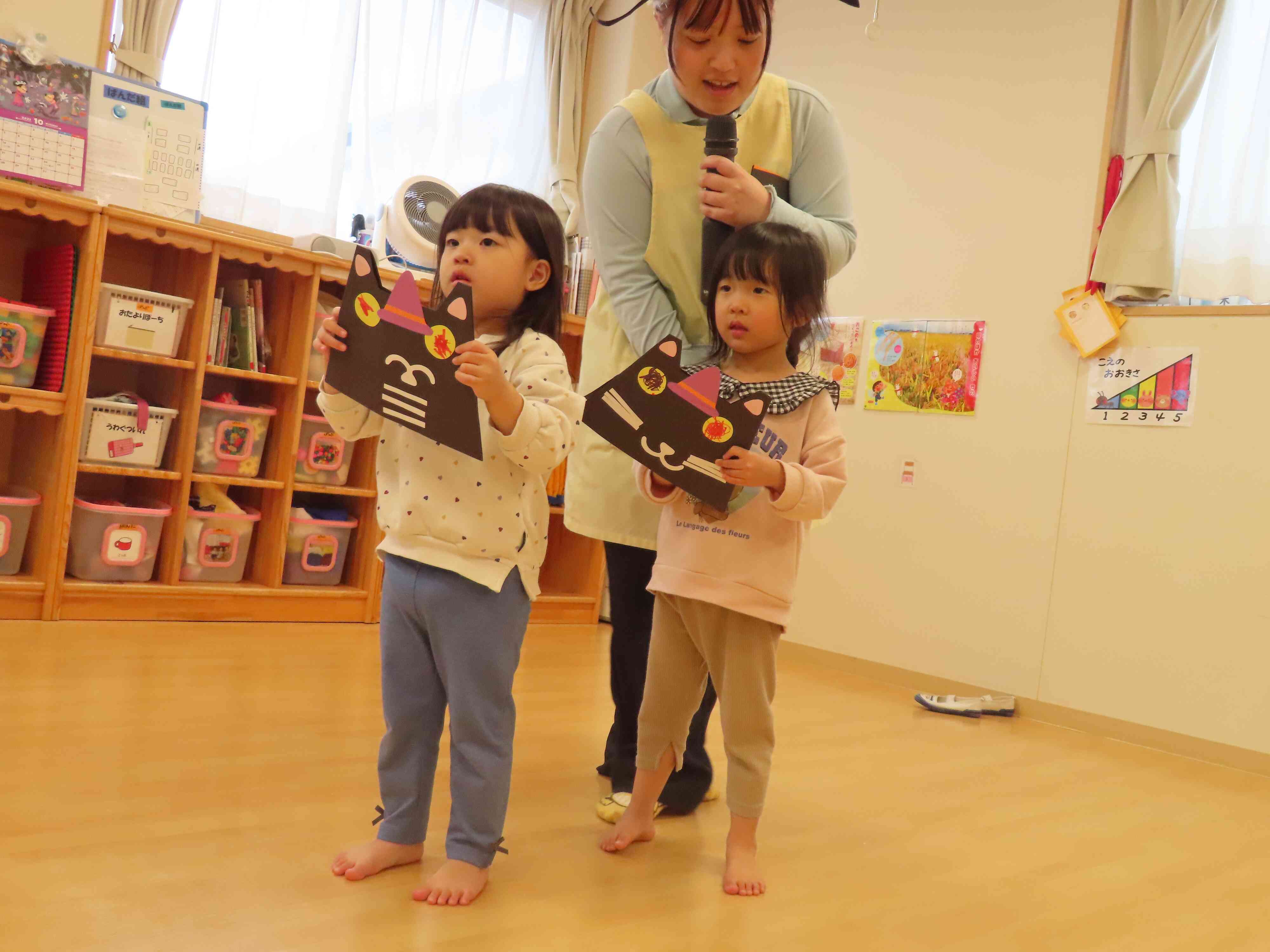 ねこさんの帽子作ったよ