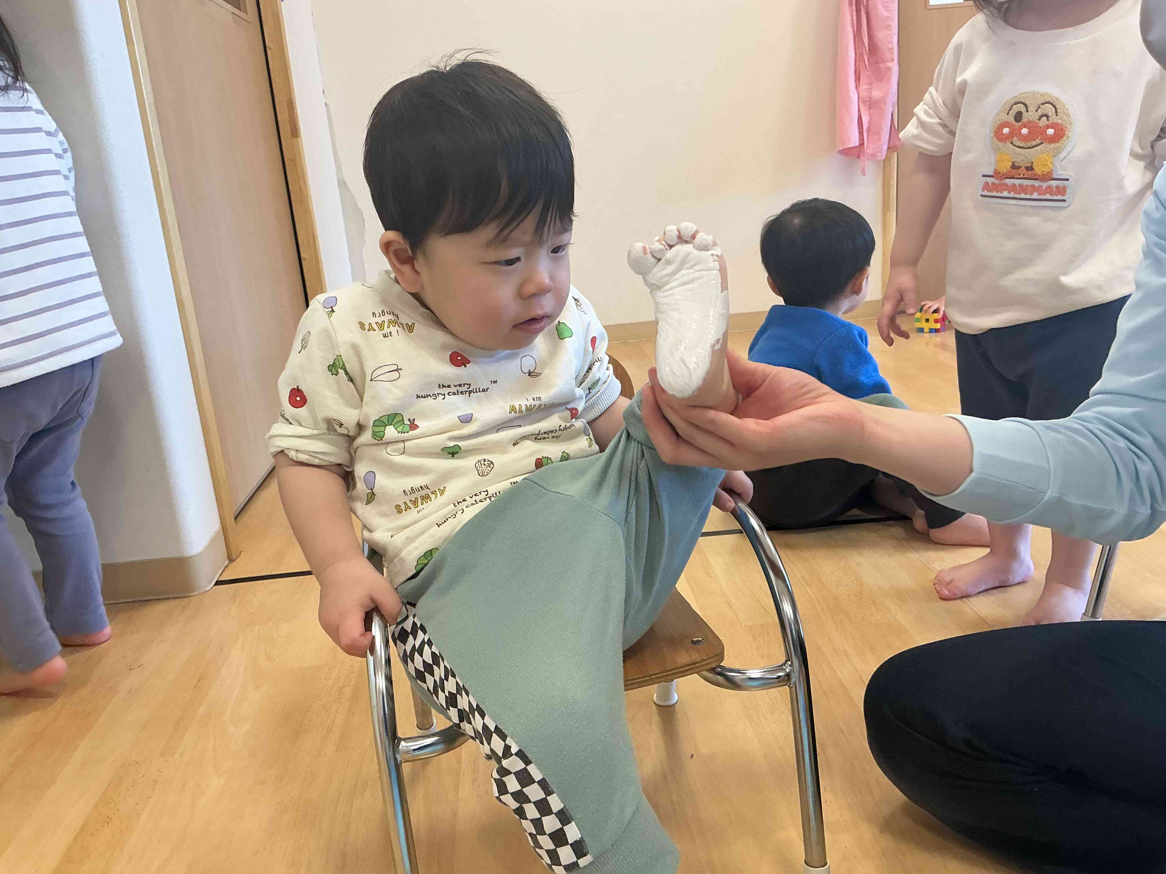 足型を取ったよ！