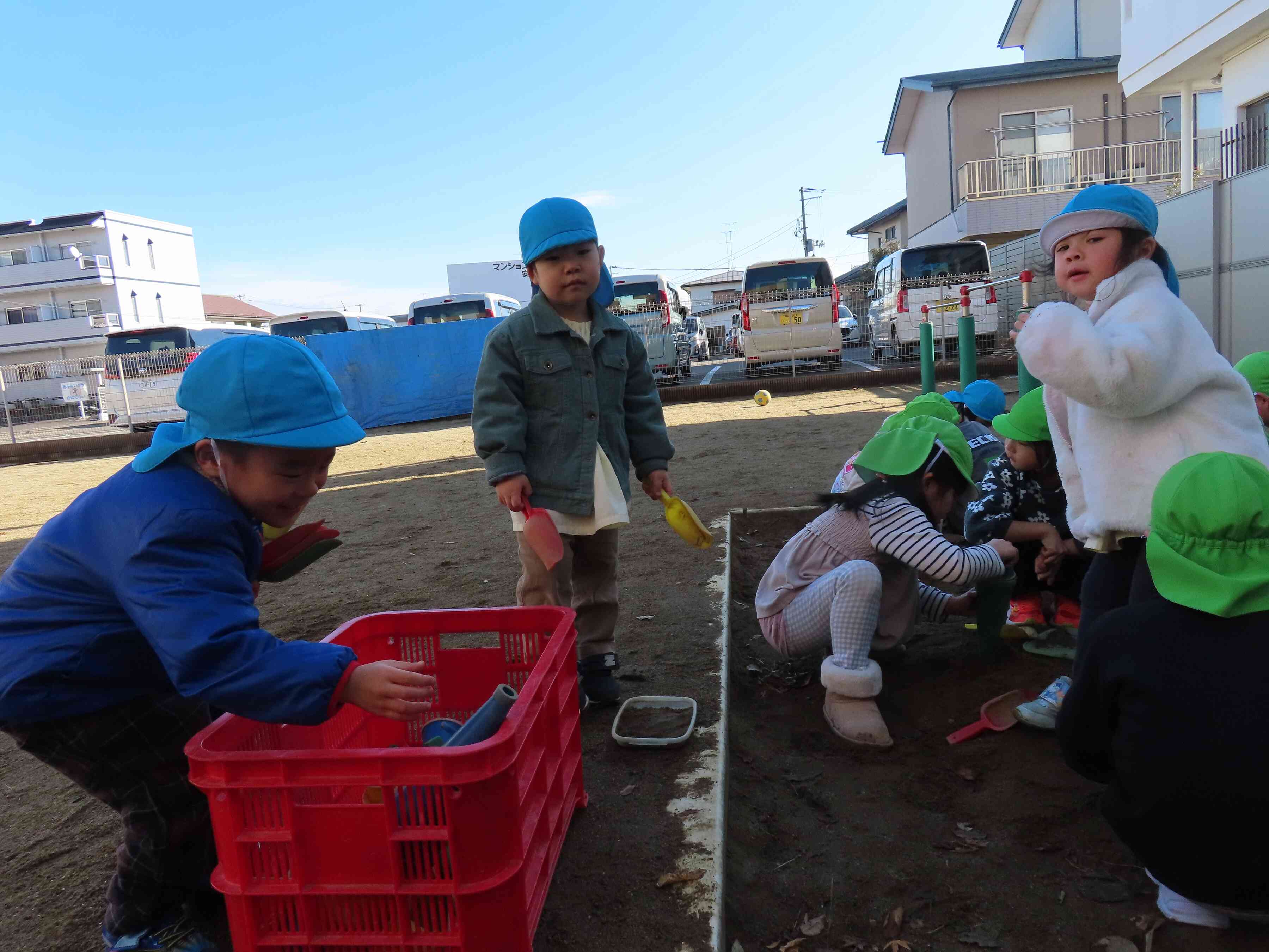 寒くても元気いっぱいだよ！