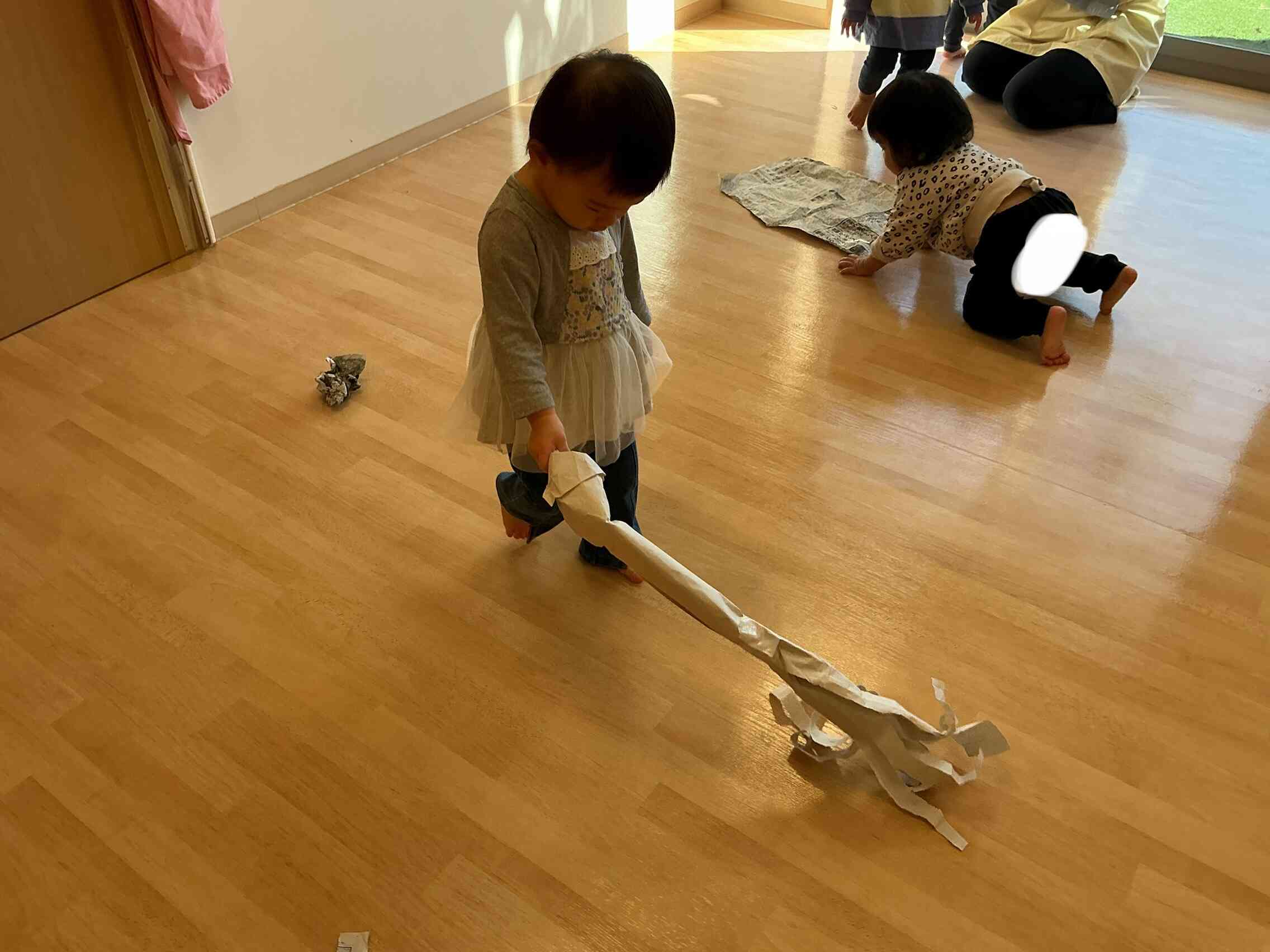 お掃除上手にできました。