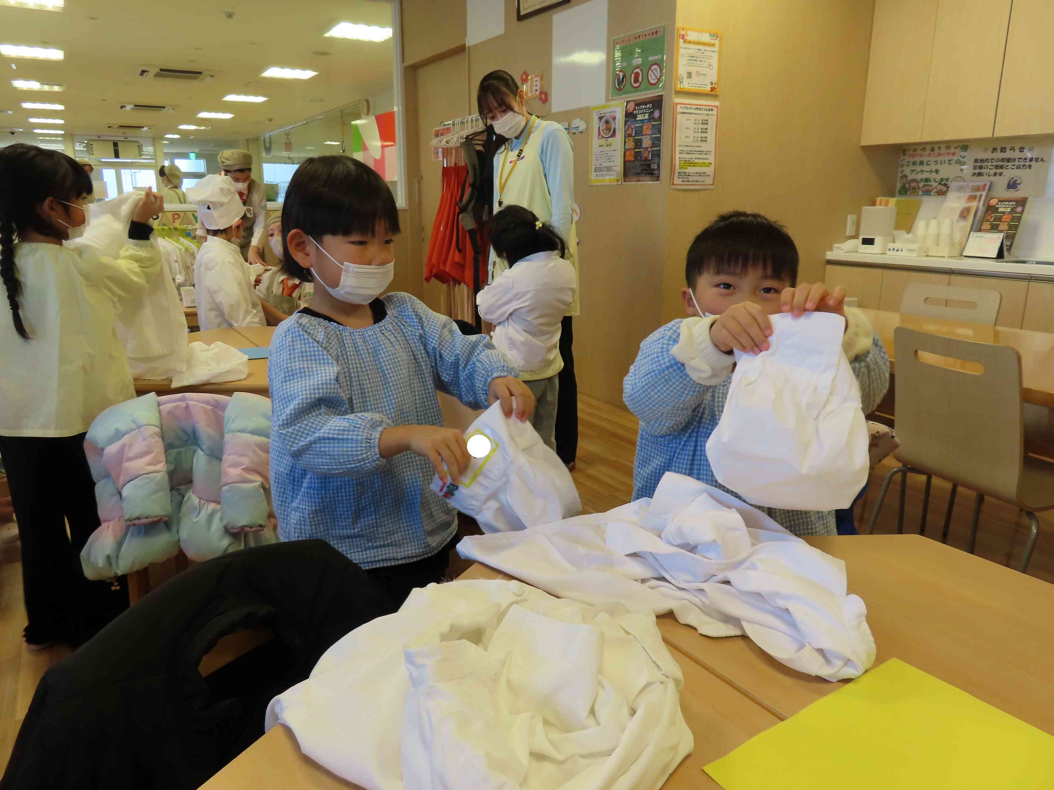 衣装にお着換え。