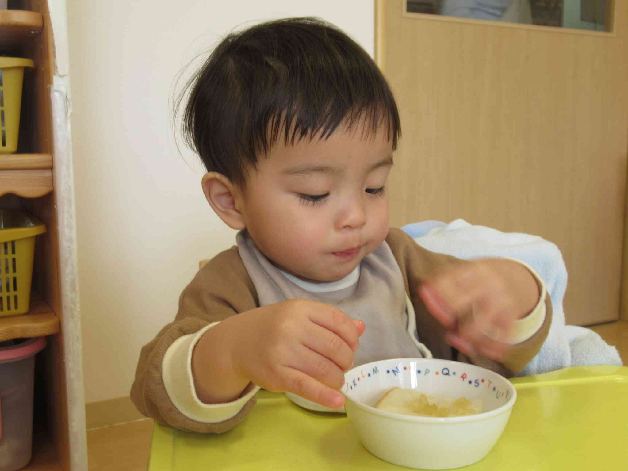 完成したジャムを試食中！