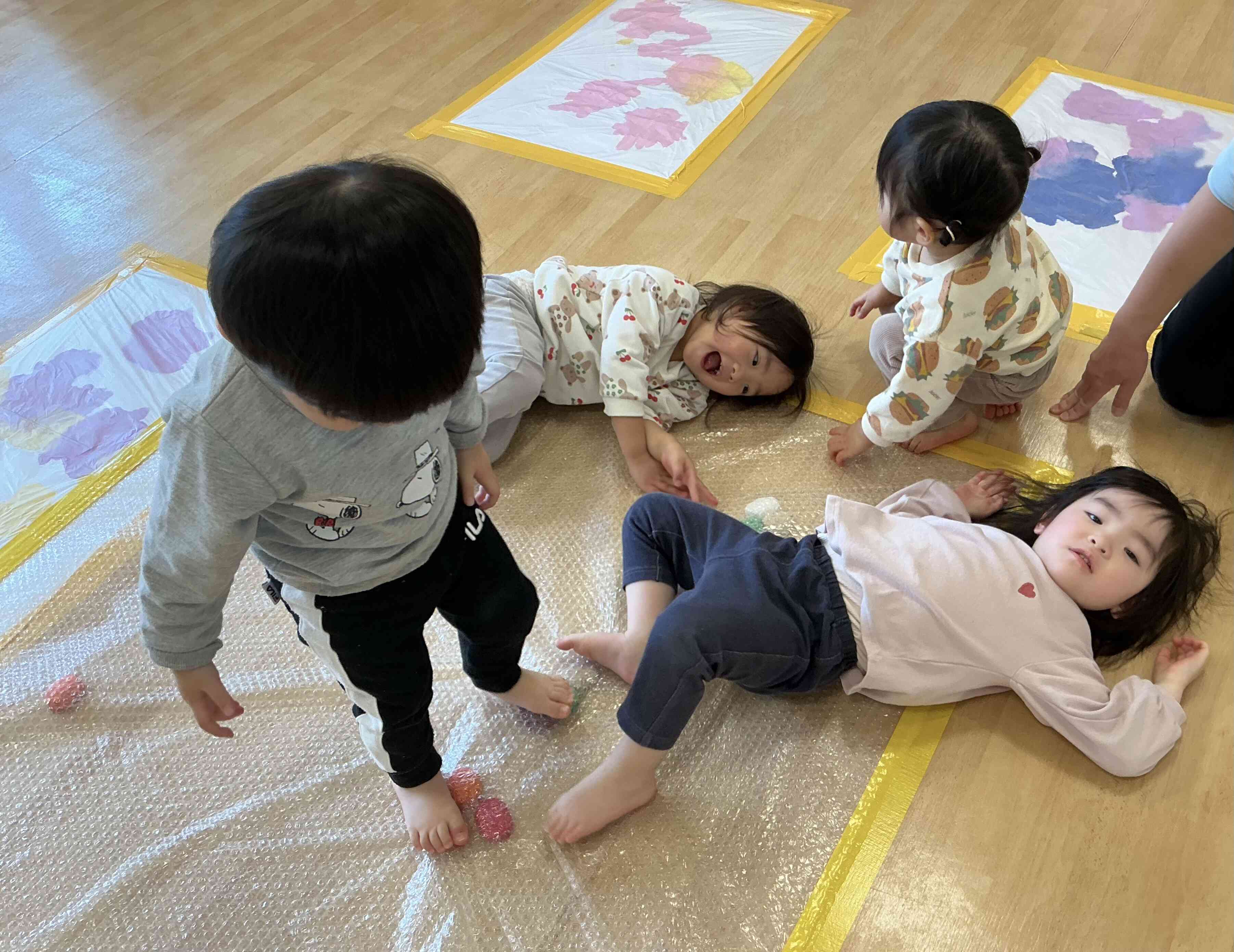 感覚遊びをしたよ