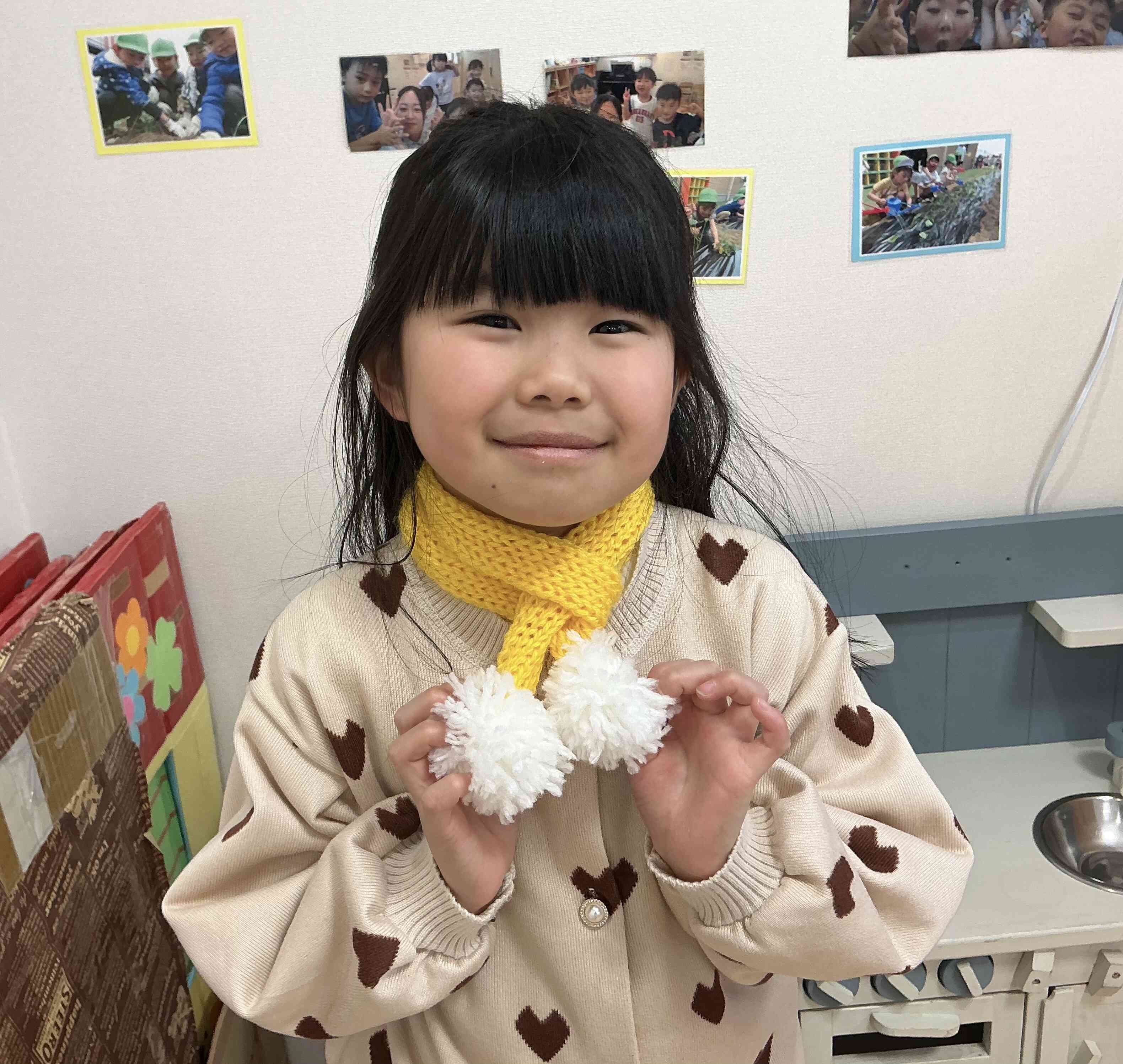 私は黄色のマフラー♩