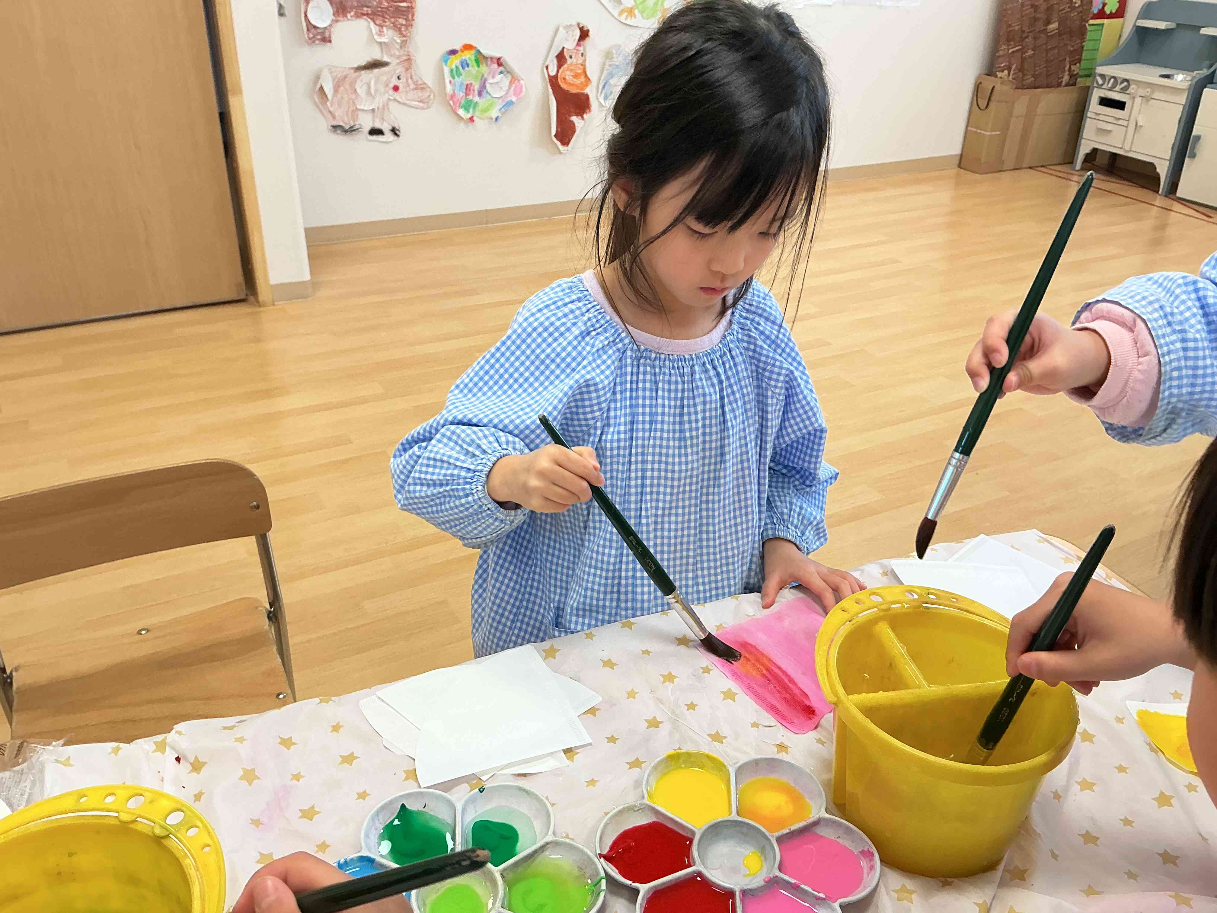 ひな祭りのお製作中〜！