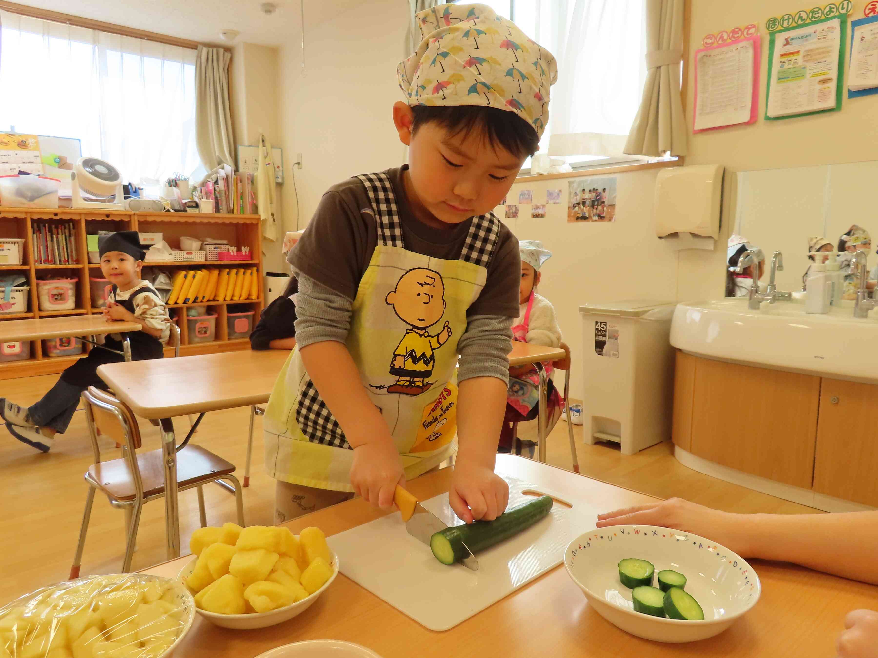 キュウリもスムージーに入れました！