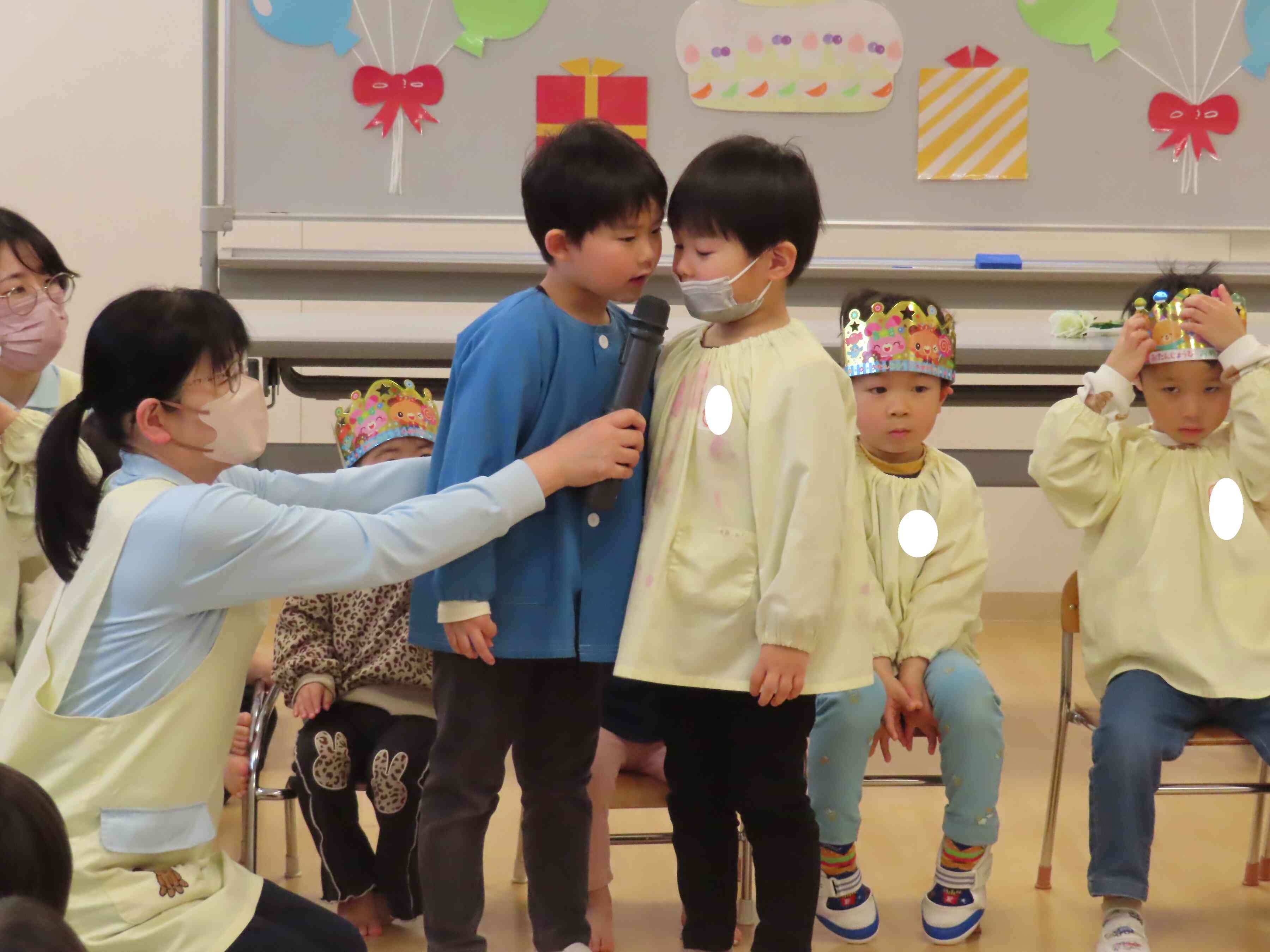 はじめのことばがんばりました