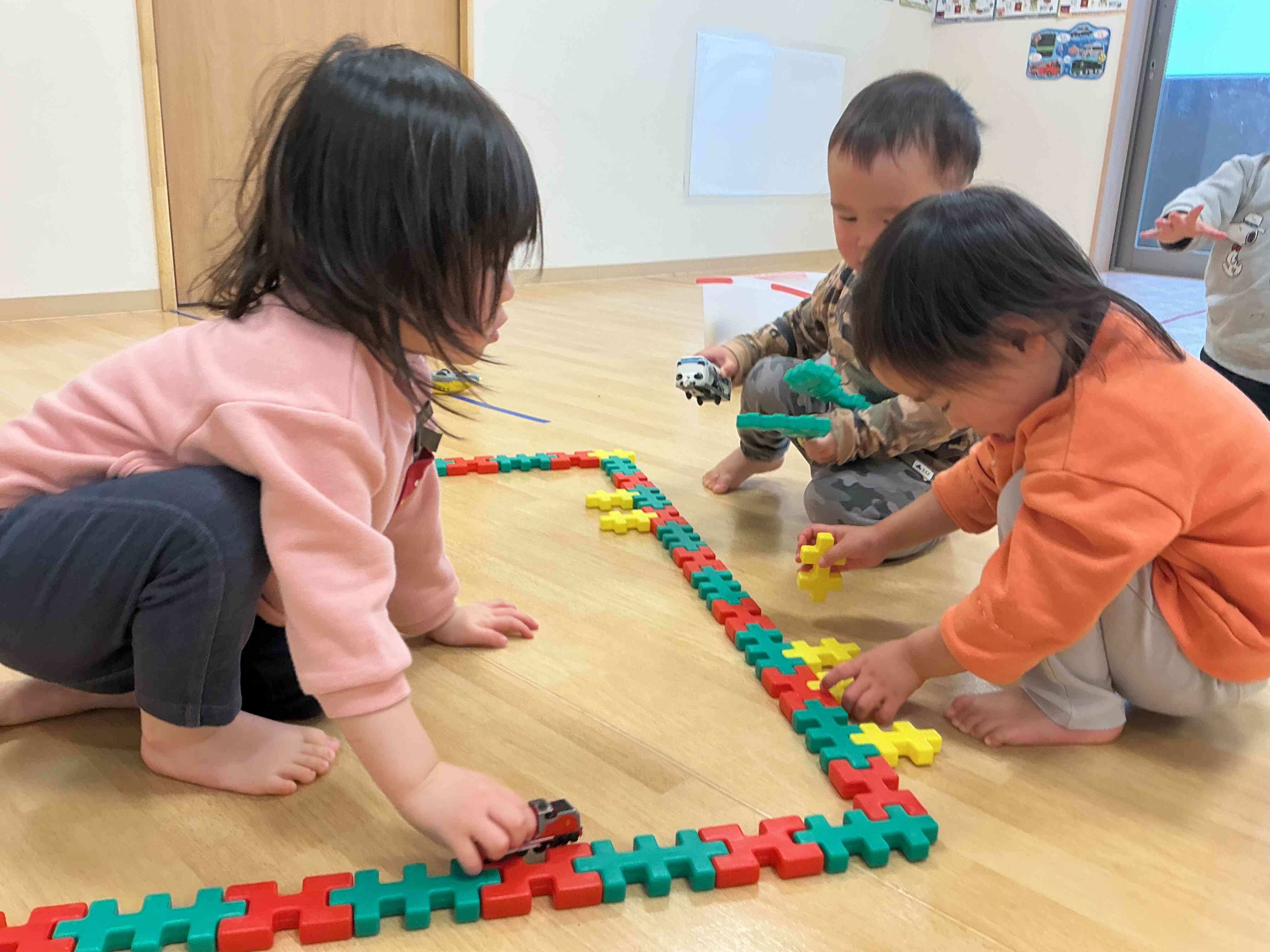 ブロック線路でガタンごとん