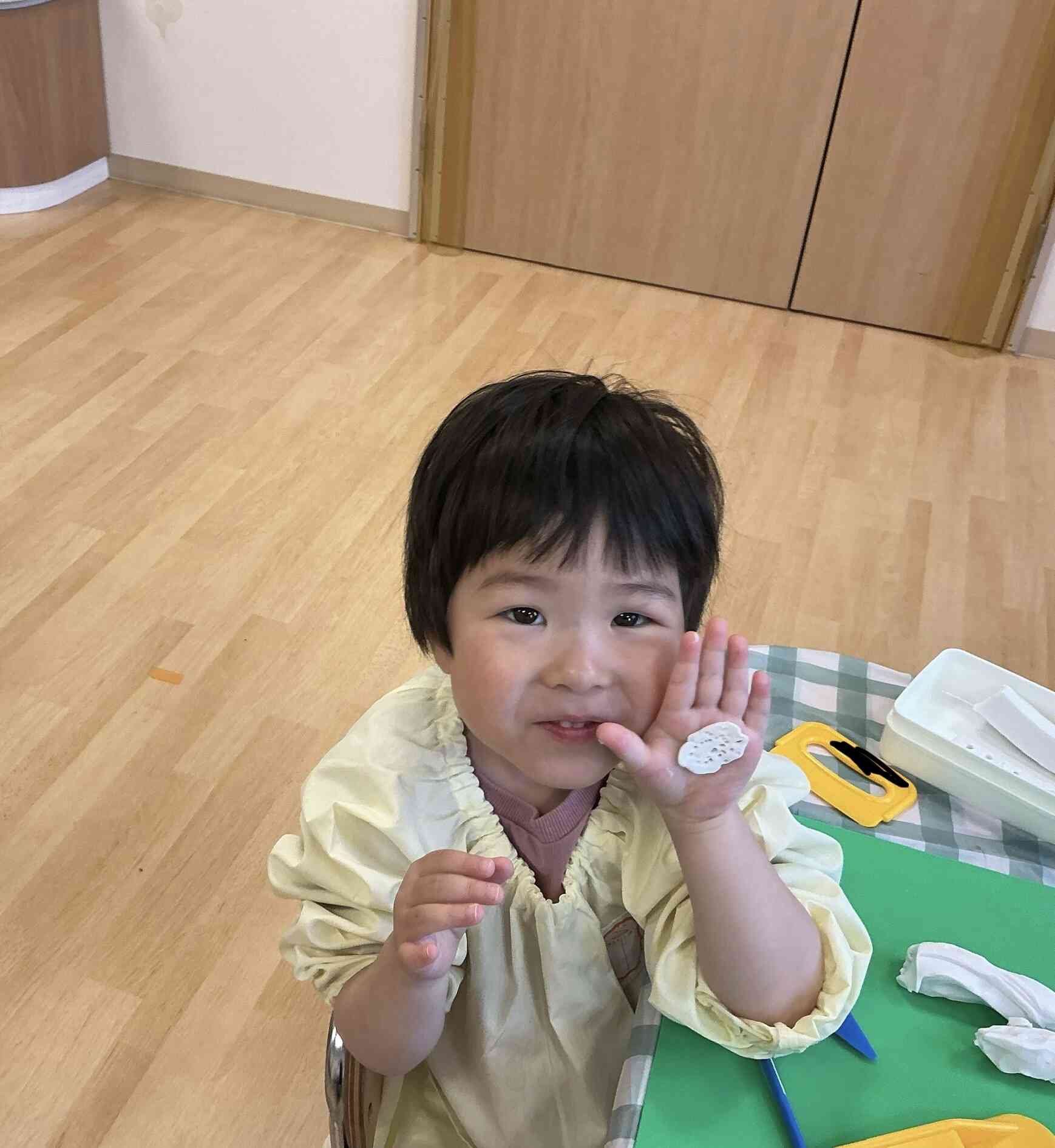 粘土遊びをしたよ