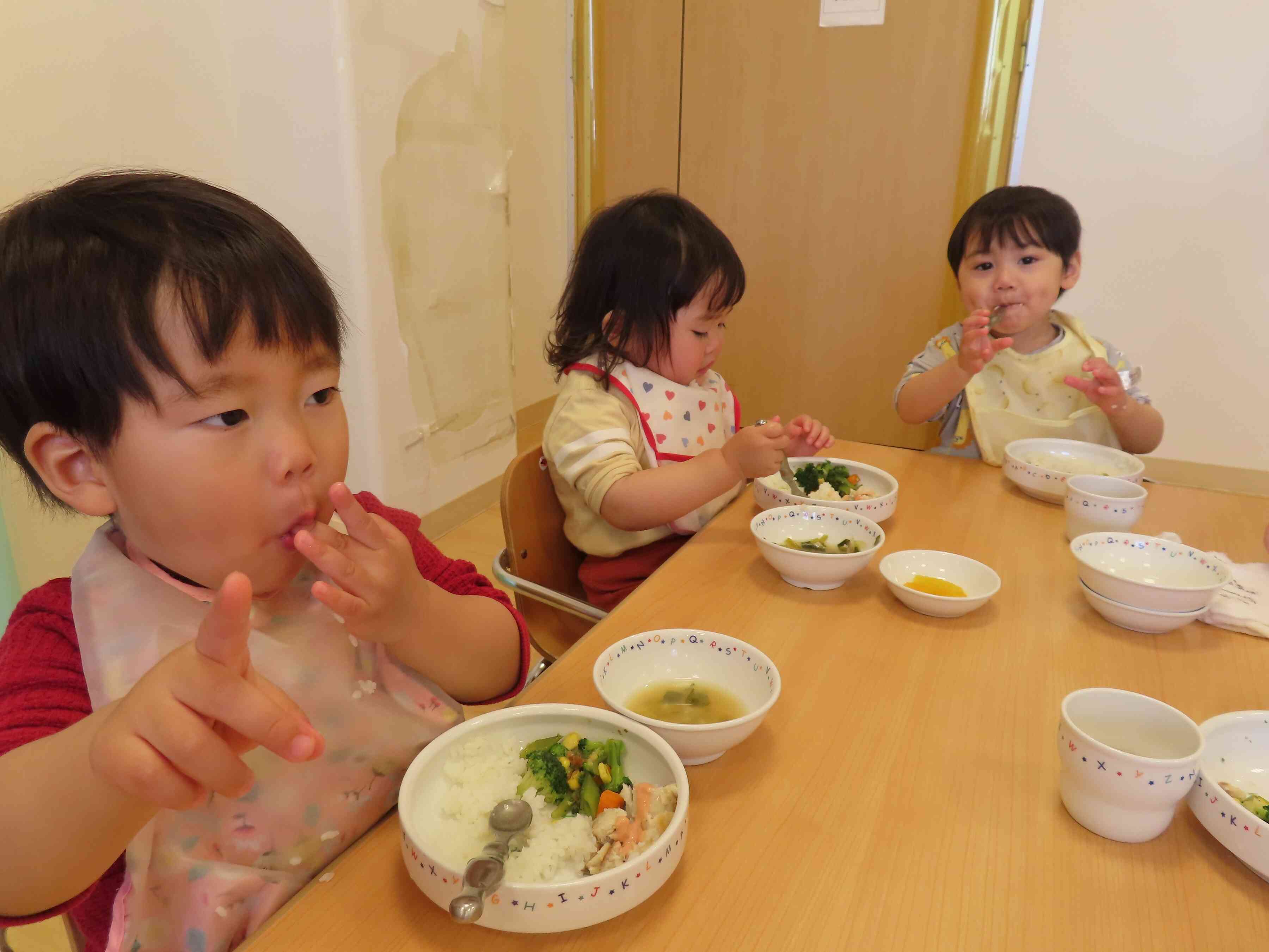 お給食美味しいね