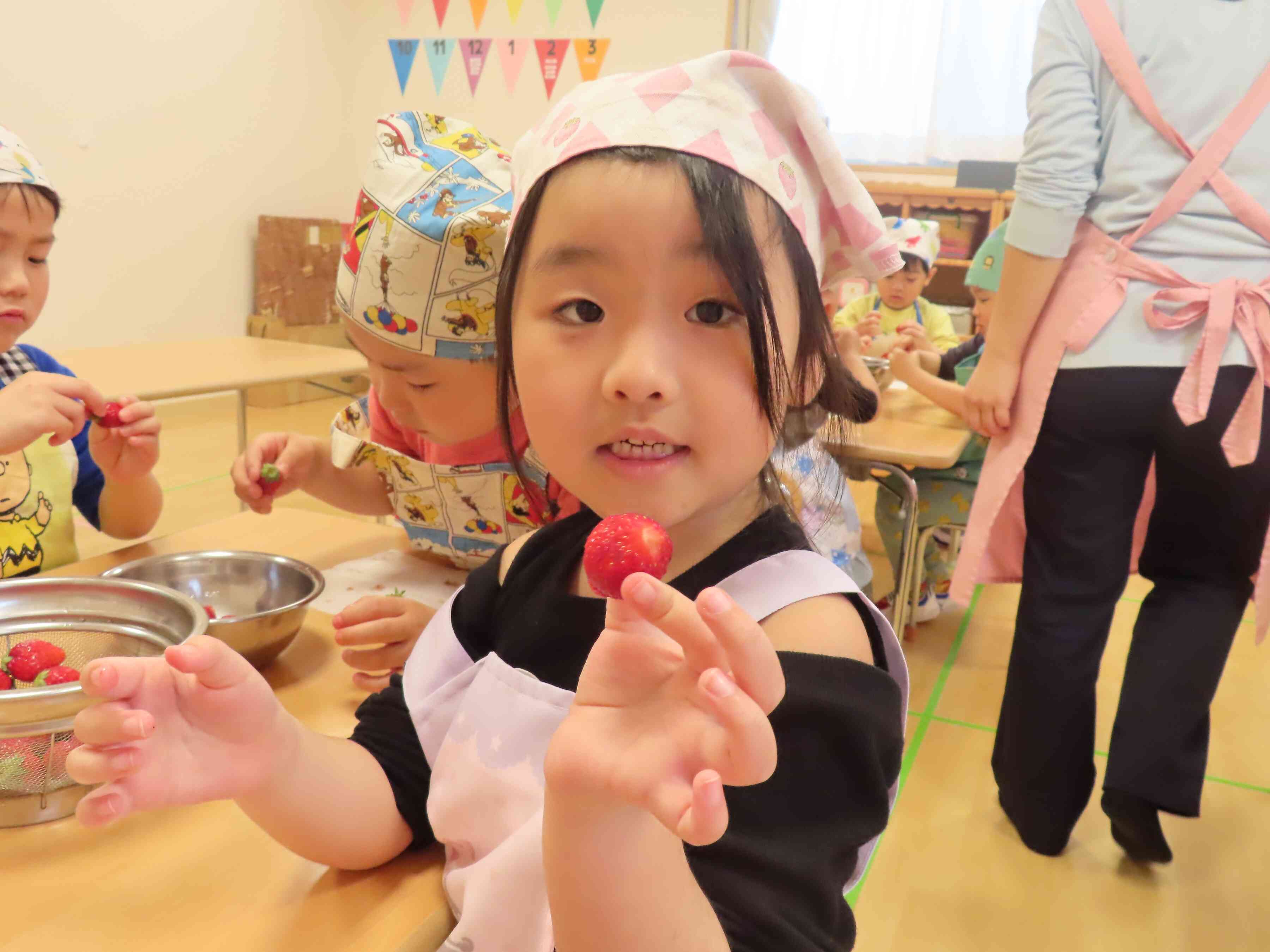 かわいいイチゴがあったよ！