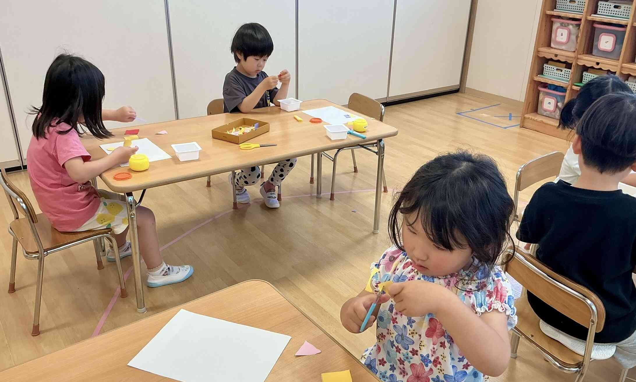 ハサミの使い方もとっても上手になったよ!