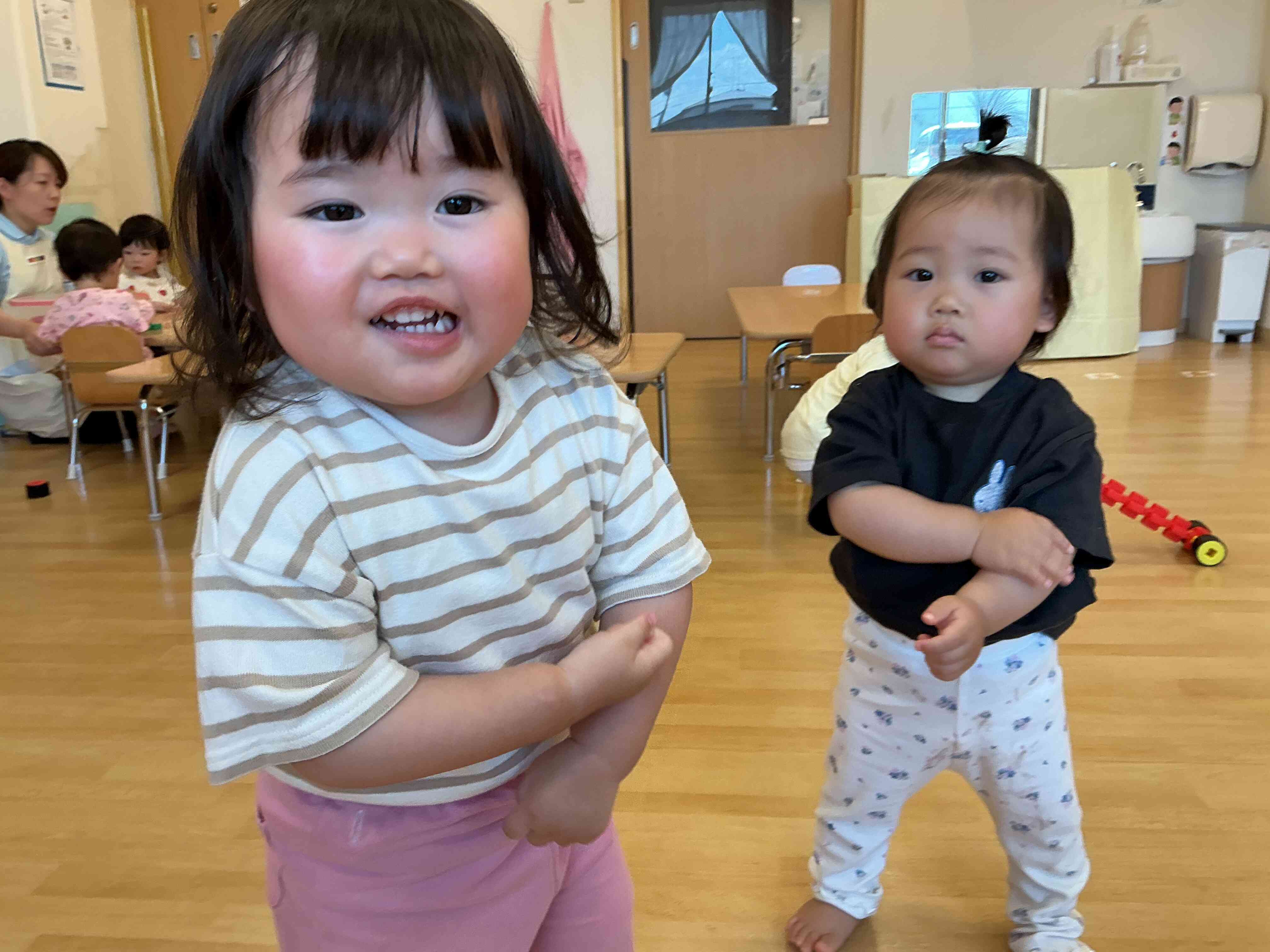 5月のあひる組の様子（１歳児）