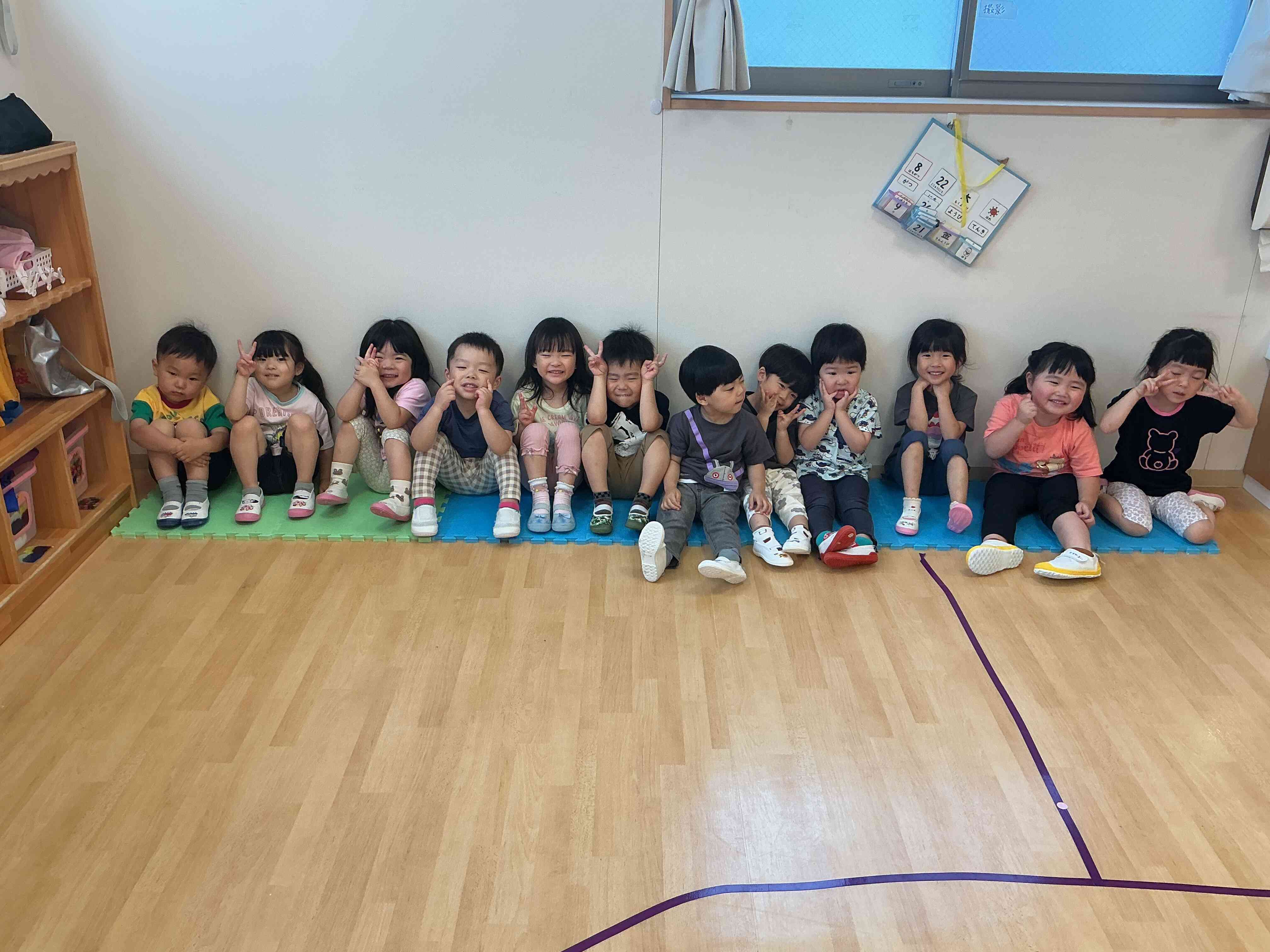 りす組(3歳児)6月の様子