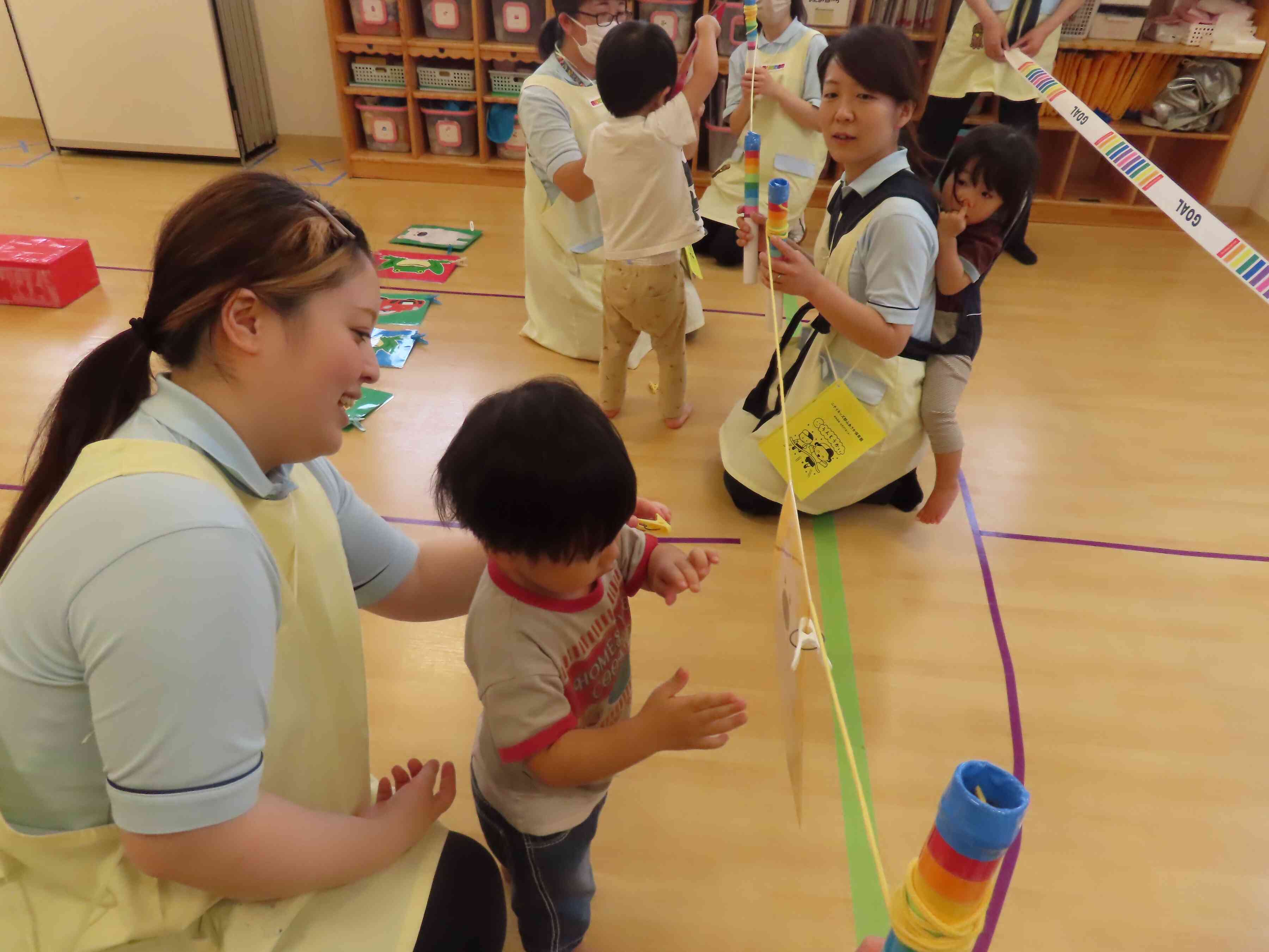 洗濯ばさみも上手にできます！
