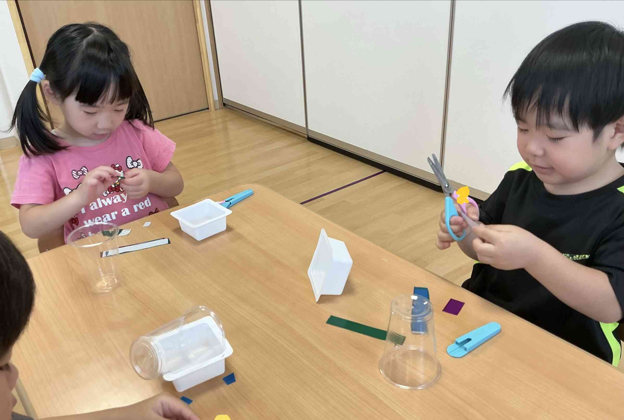 ハサミできるのはとっても上手だよ！
