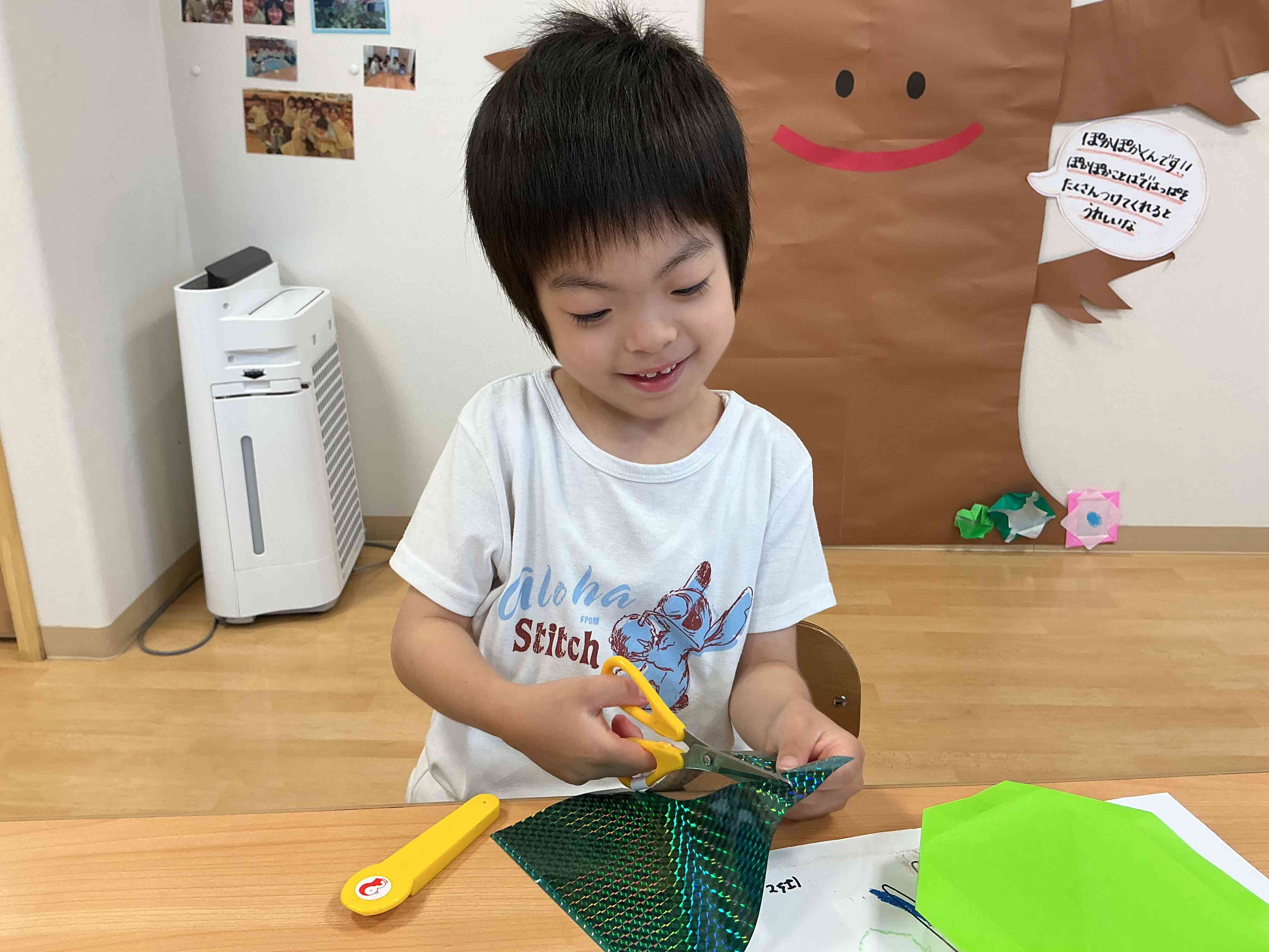 吹き流し作りをしたよ！