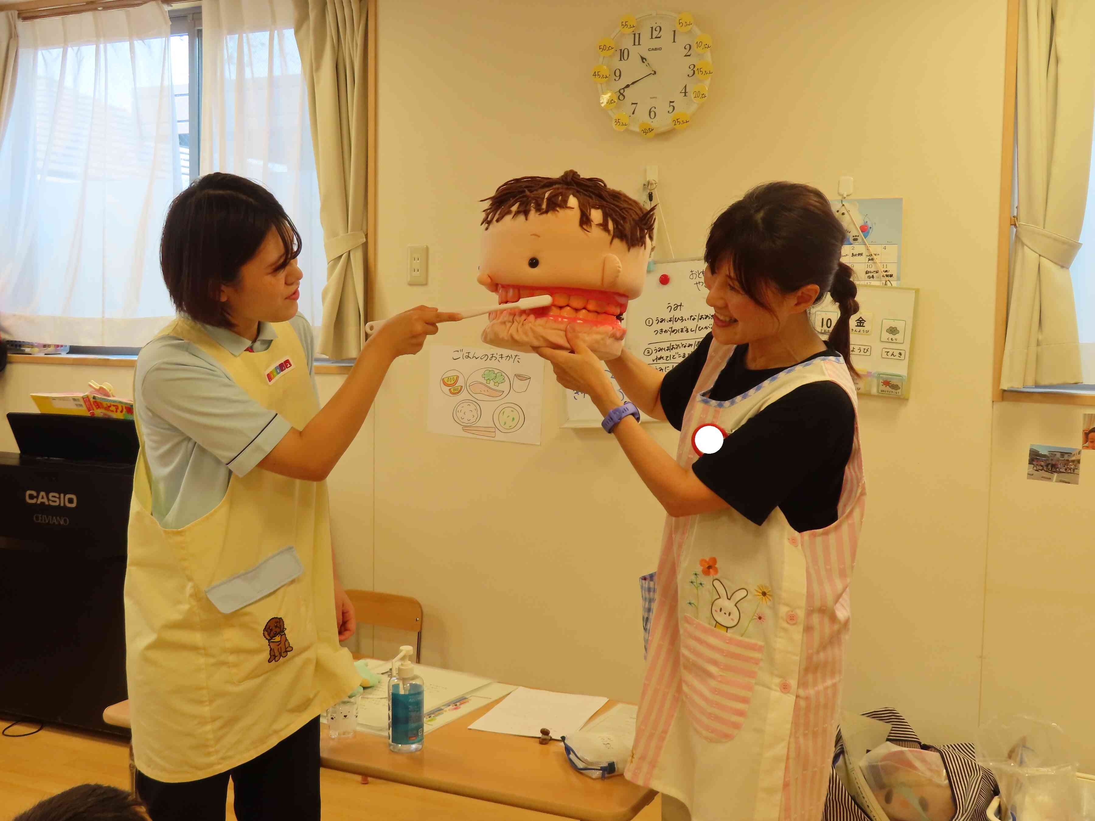 歯磨きのお手本
