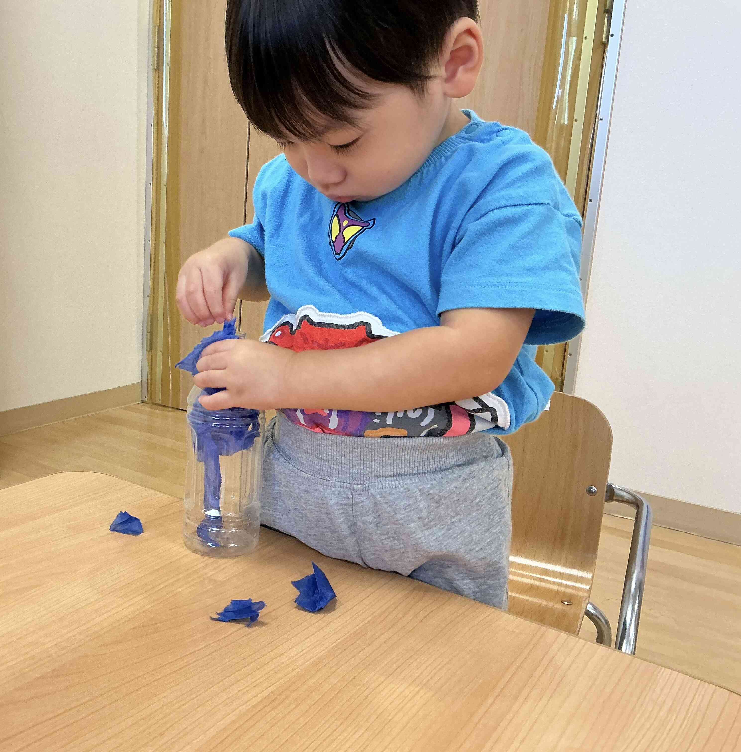 あひる組8月の様子（１歳児）