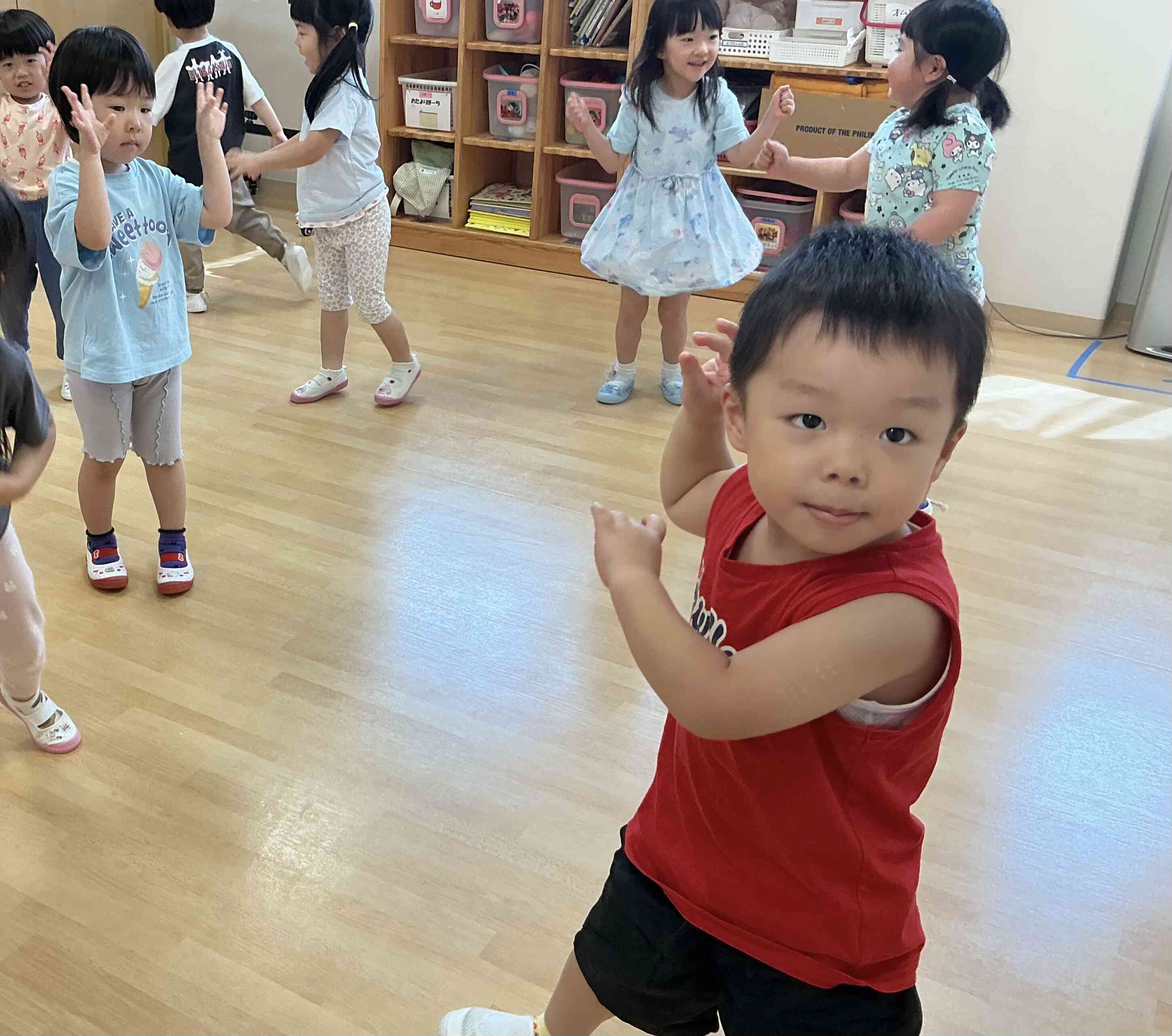 りす組（3歳児）8月の様子です！