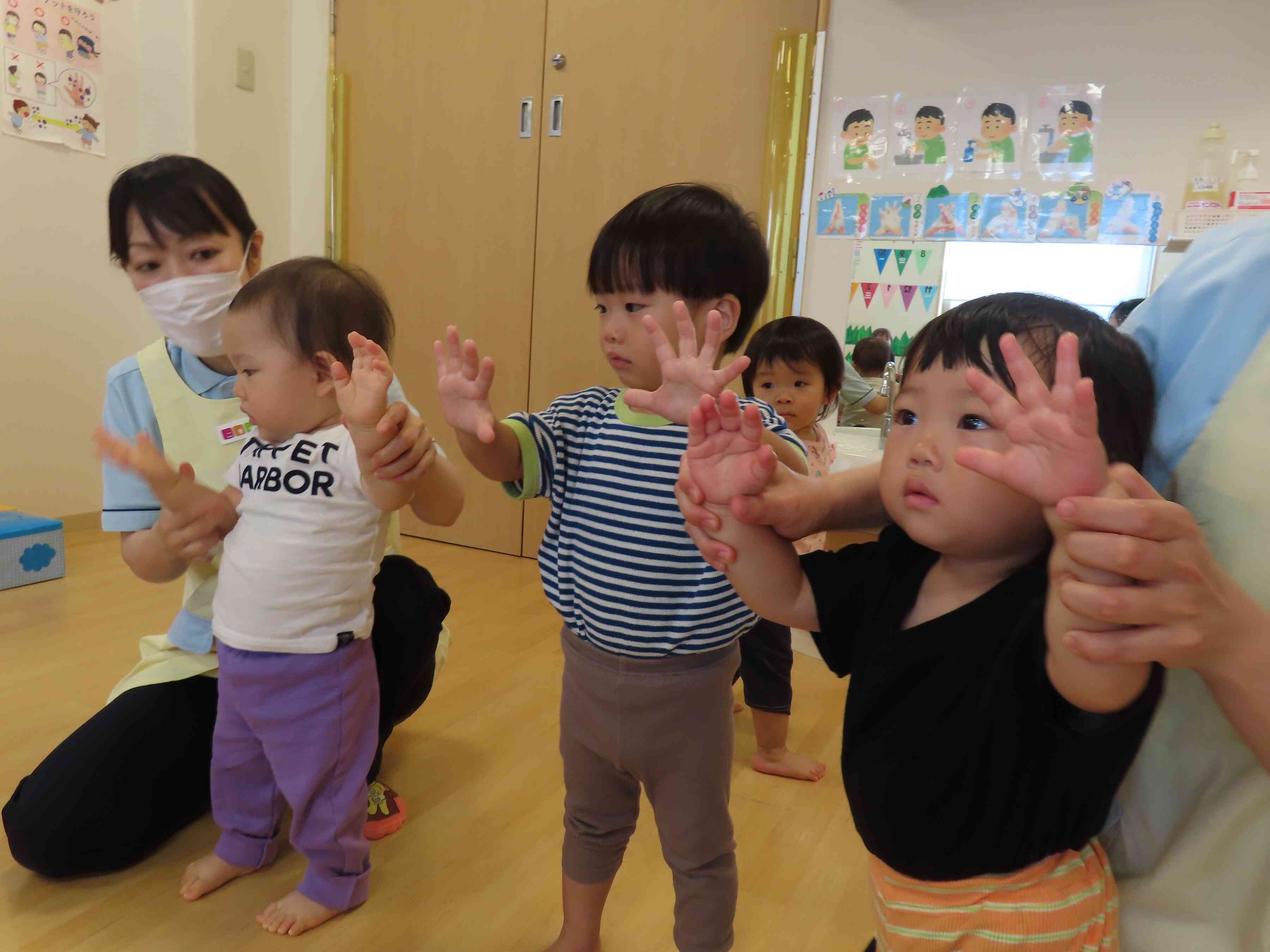 ピカピカの手になったよ