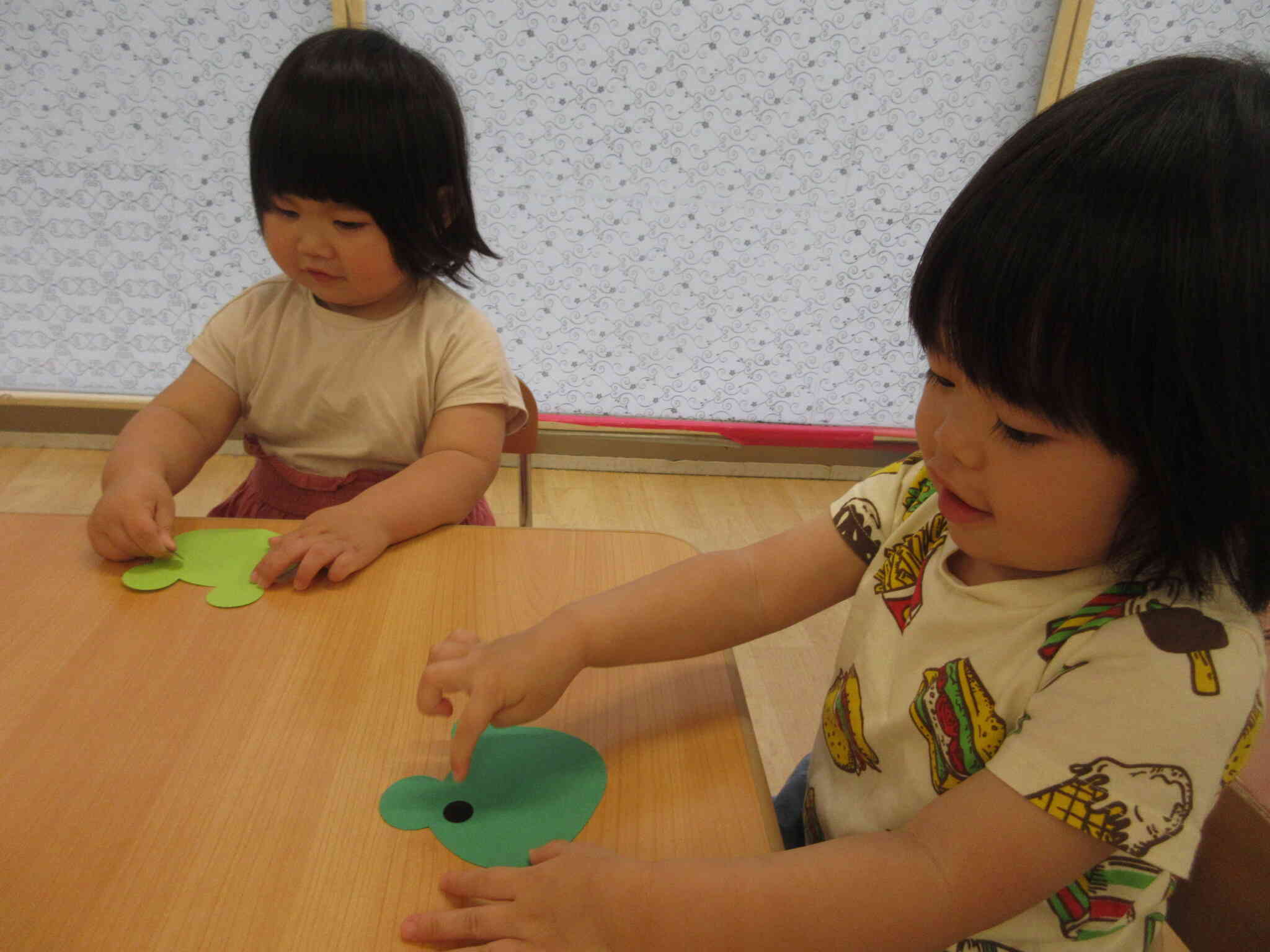 かえるのてるてる坊主を作ったよ！