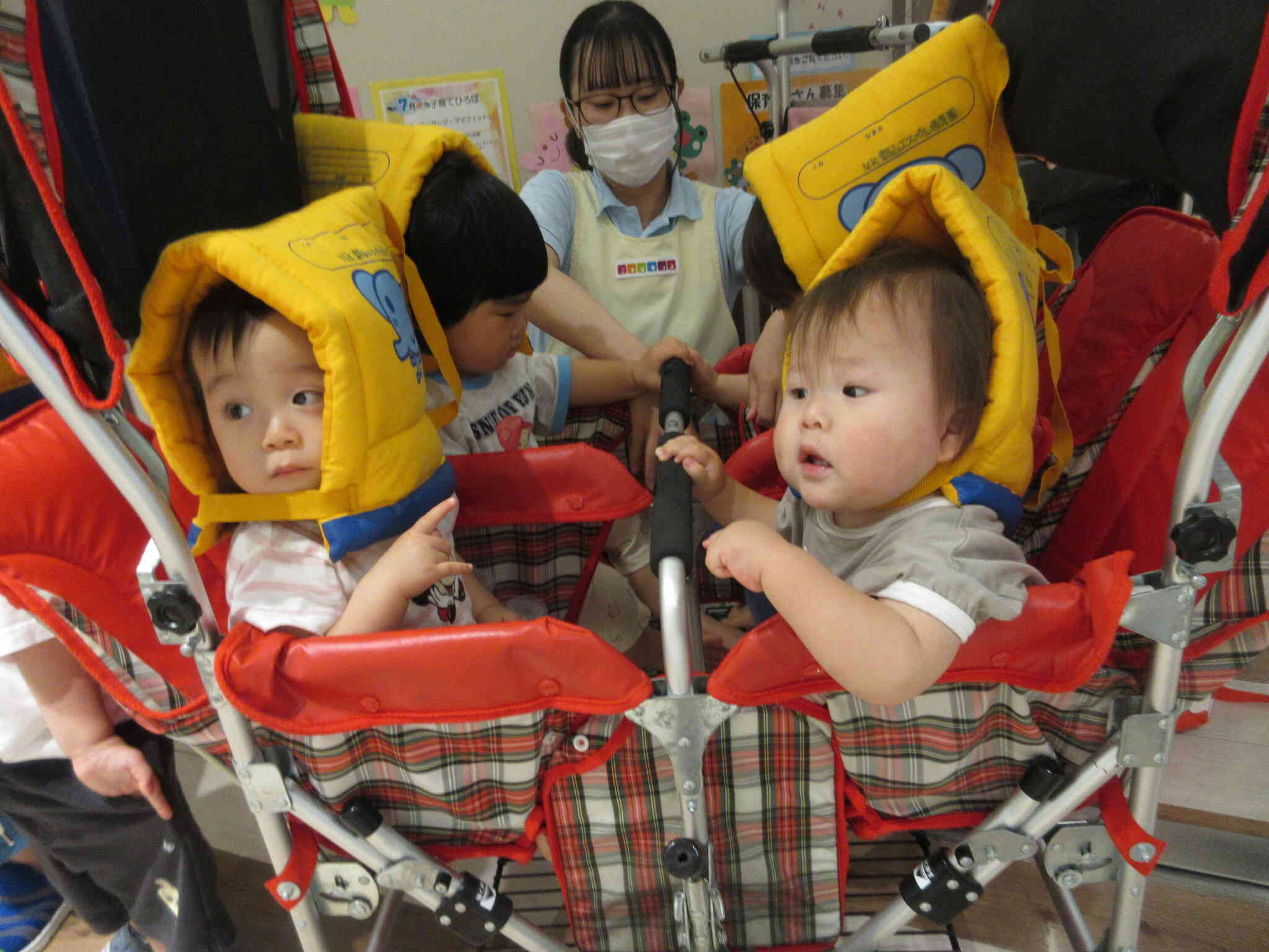 防災頭巾て、とっても大事だね！！
