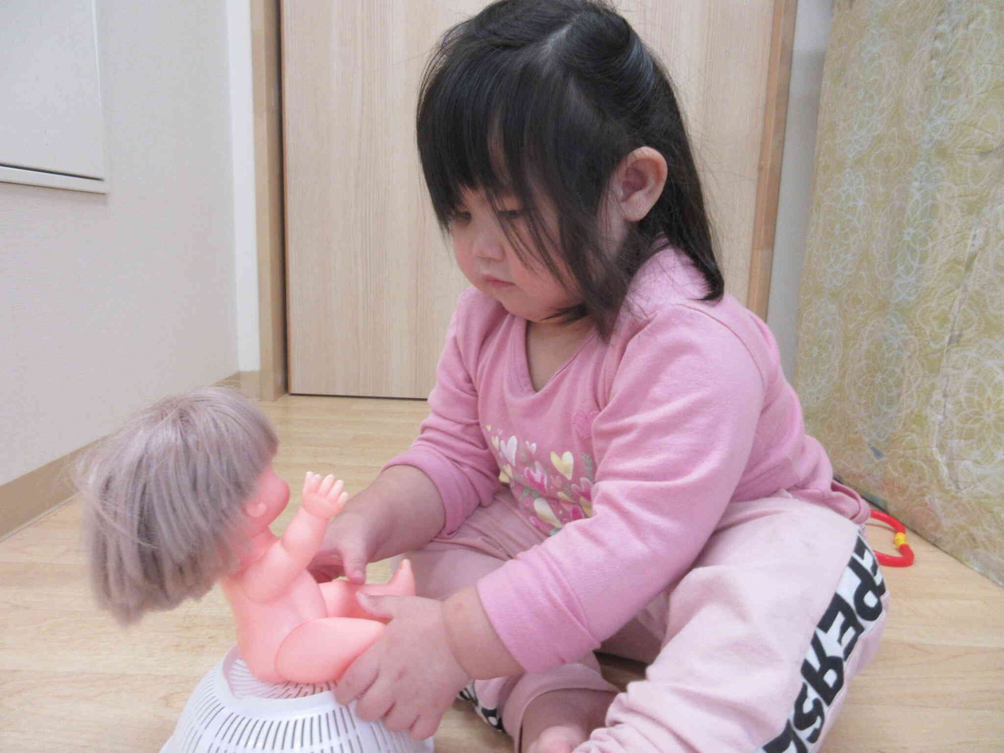 赤ちゃんのお世話がんばるわ！