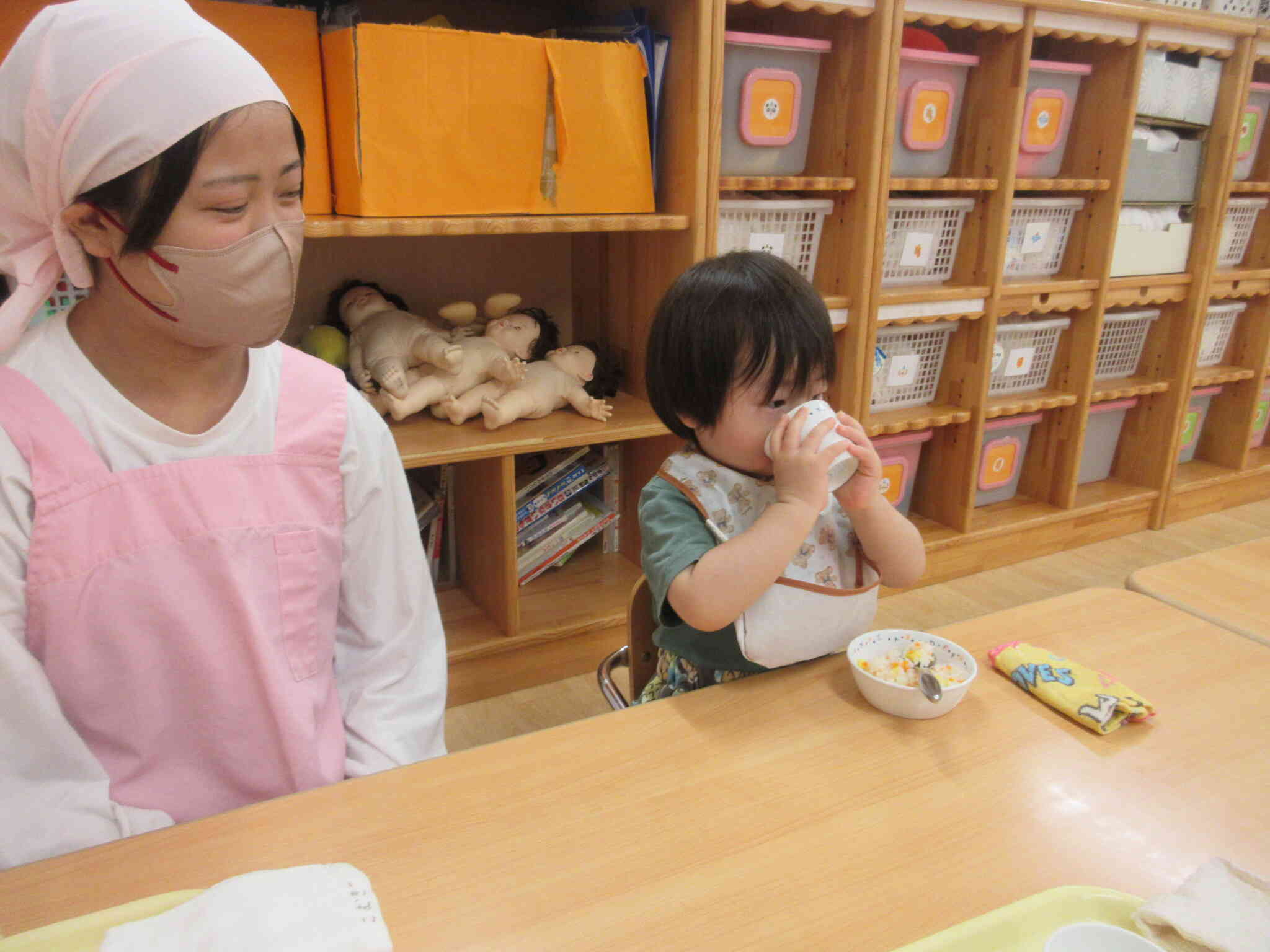 おやつのお手伝いもしてくれました♪