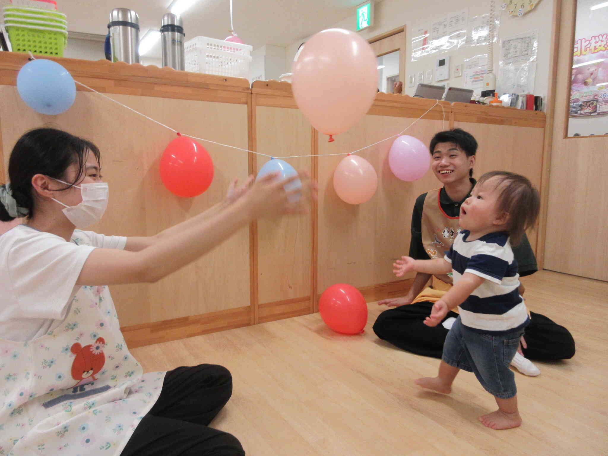 実習生のお姉さん、お兄さんが来てくれました♡