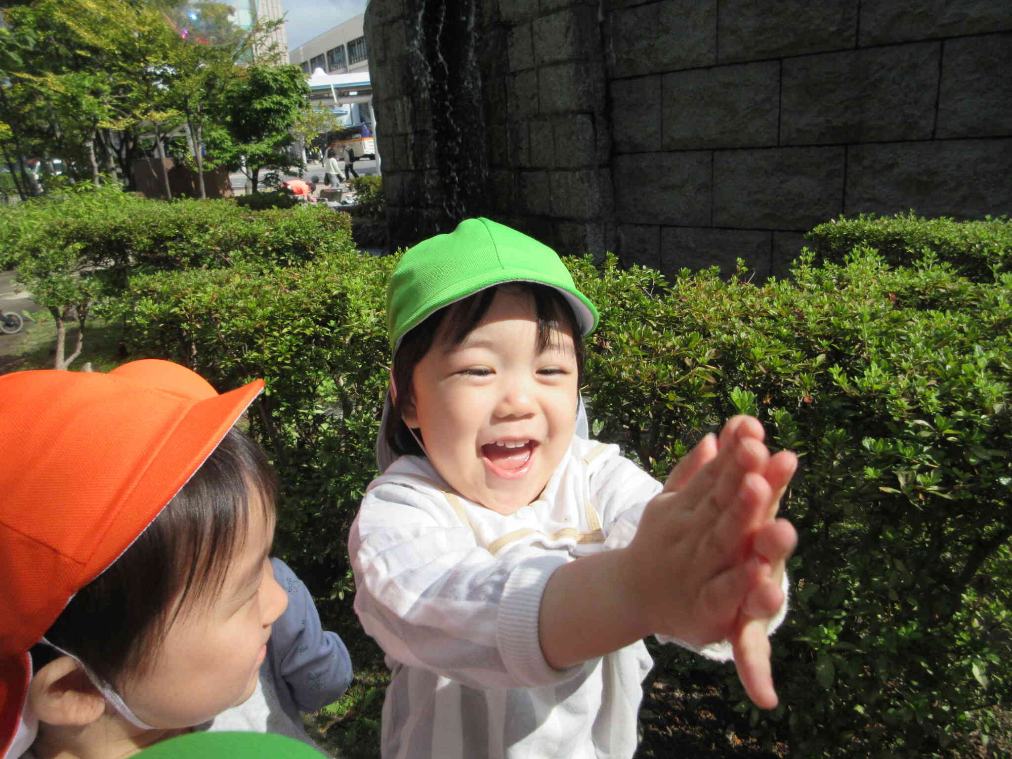 しゃぼんだま、つかまえた！