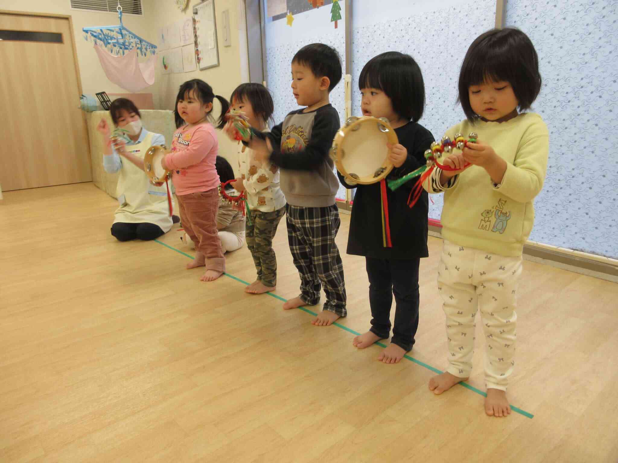 楽器遊びをしたよ！