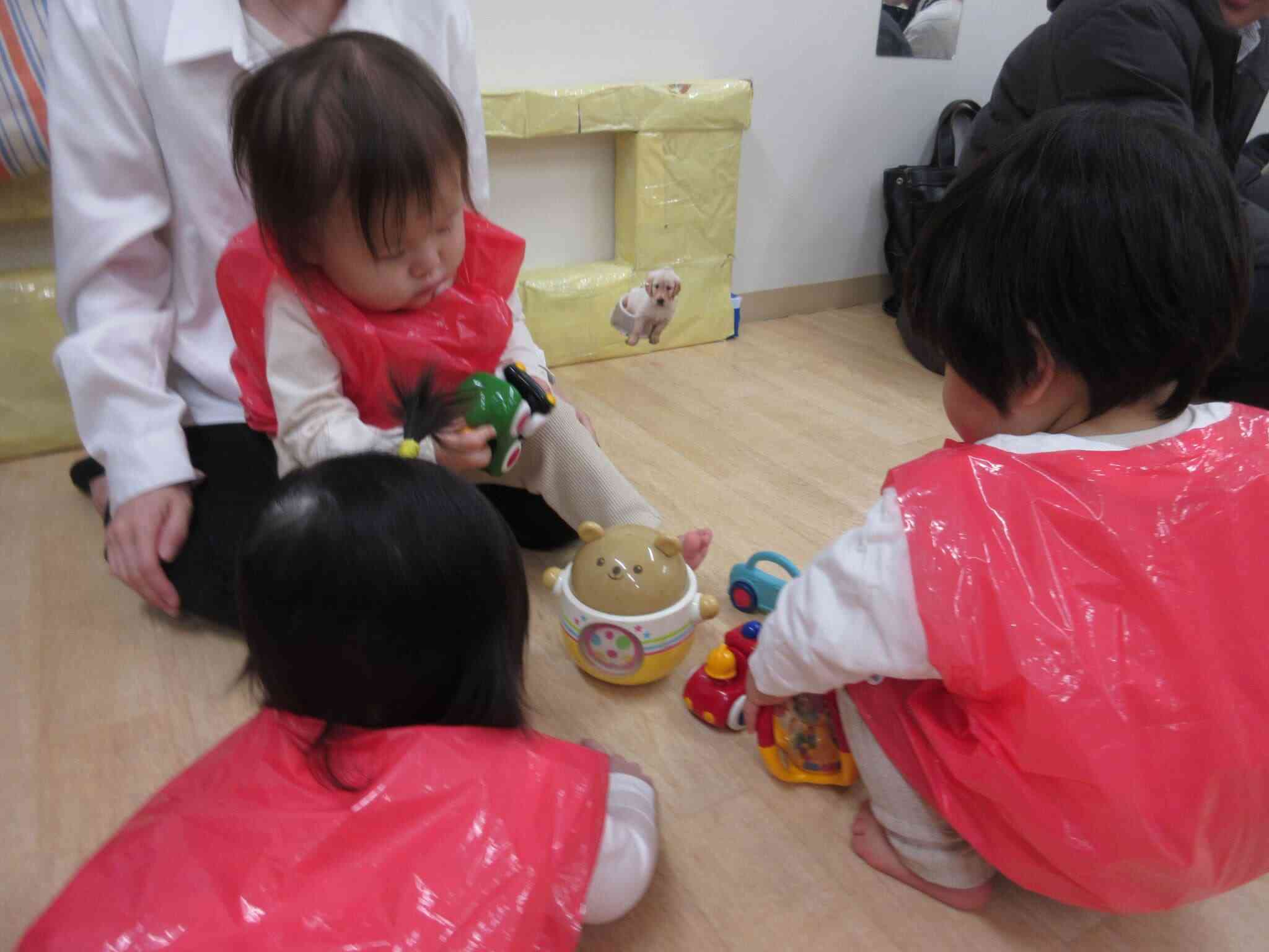 本番前に仲良しなひよこ組さん♥