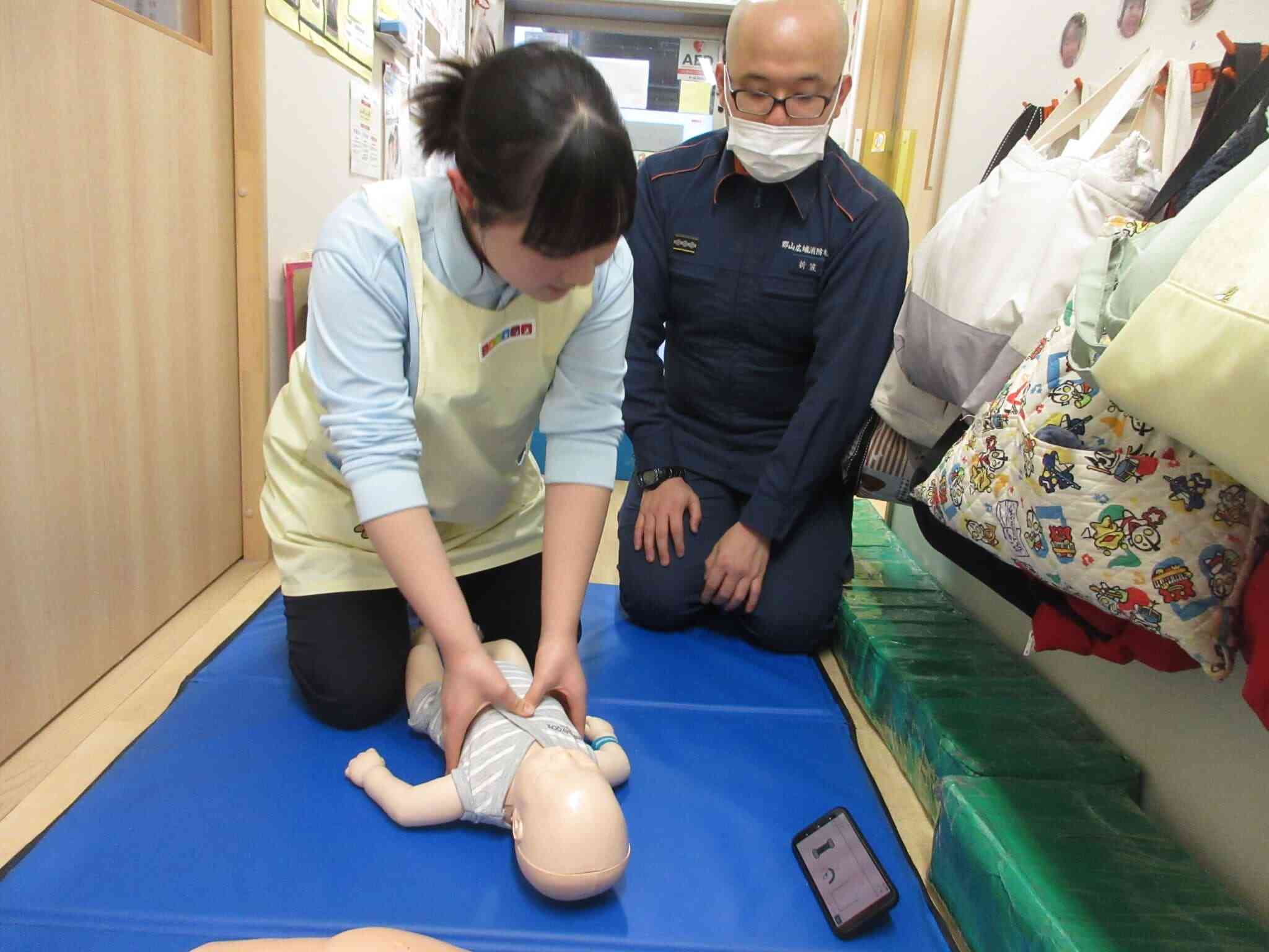 郡山市消防署の方に教えていただきました！