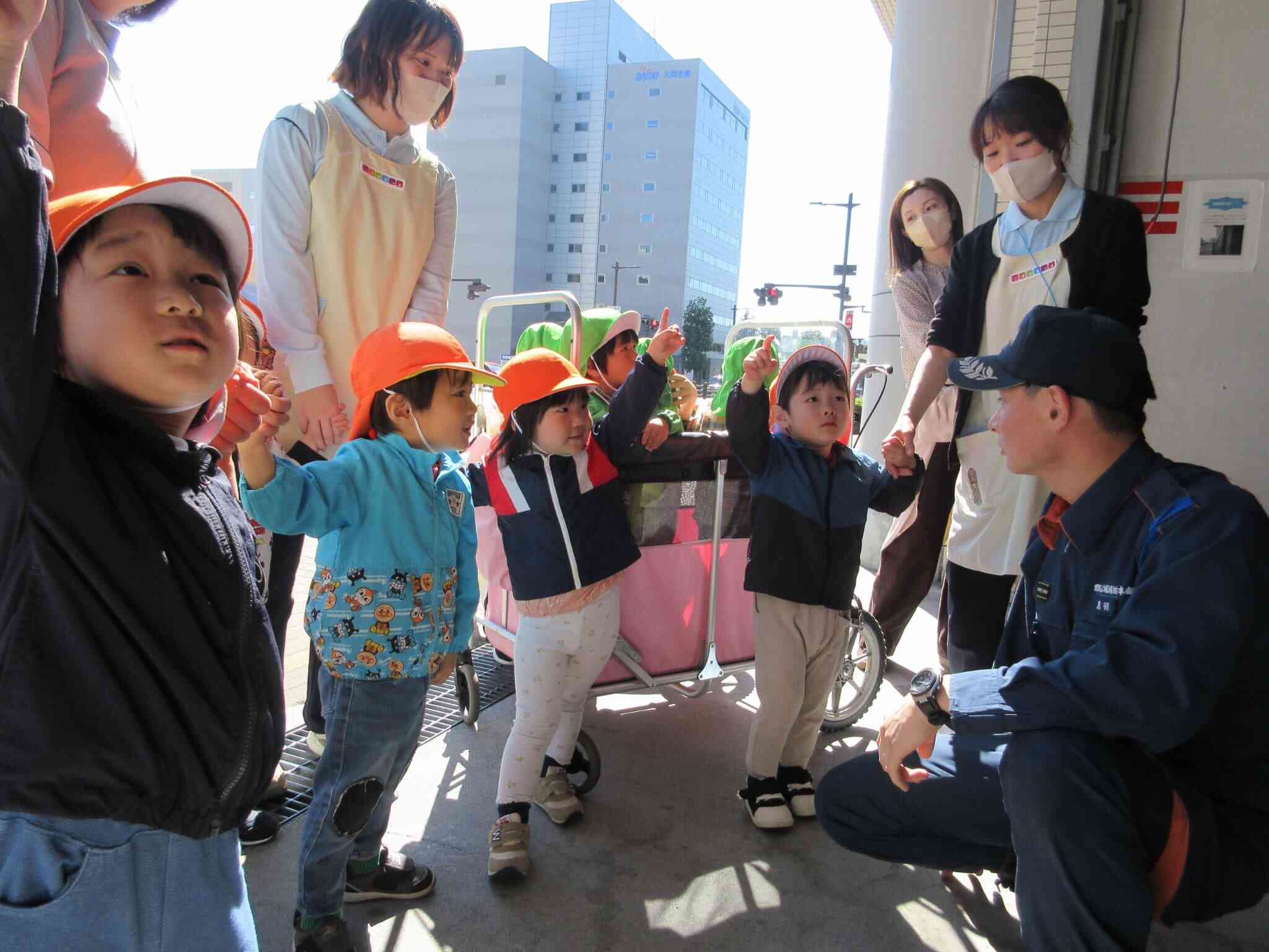 消防署見学楽しかったね！