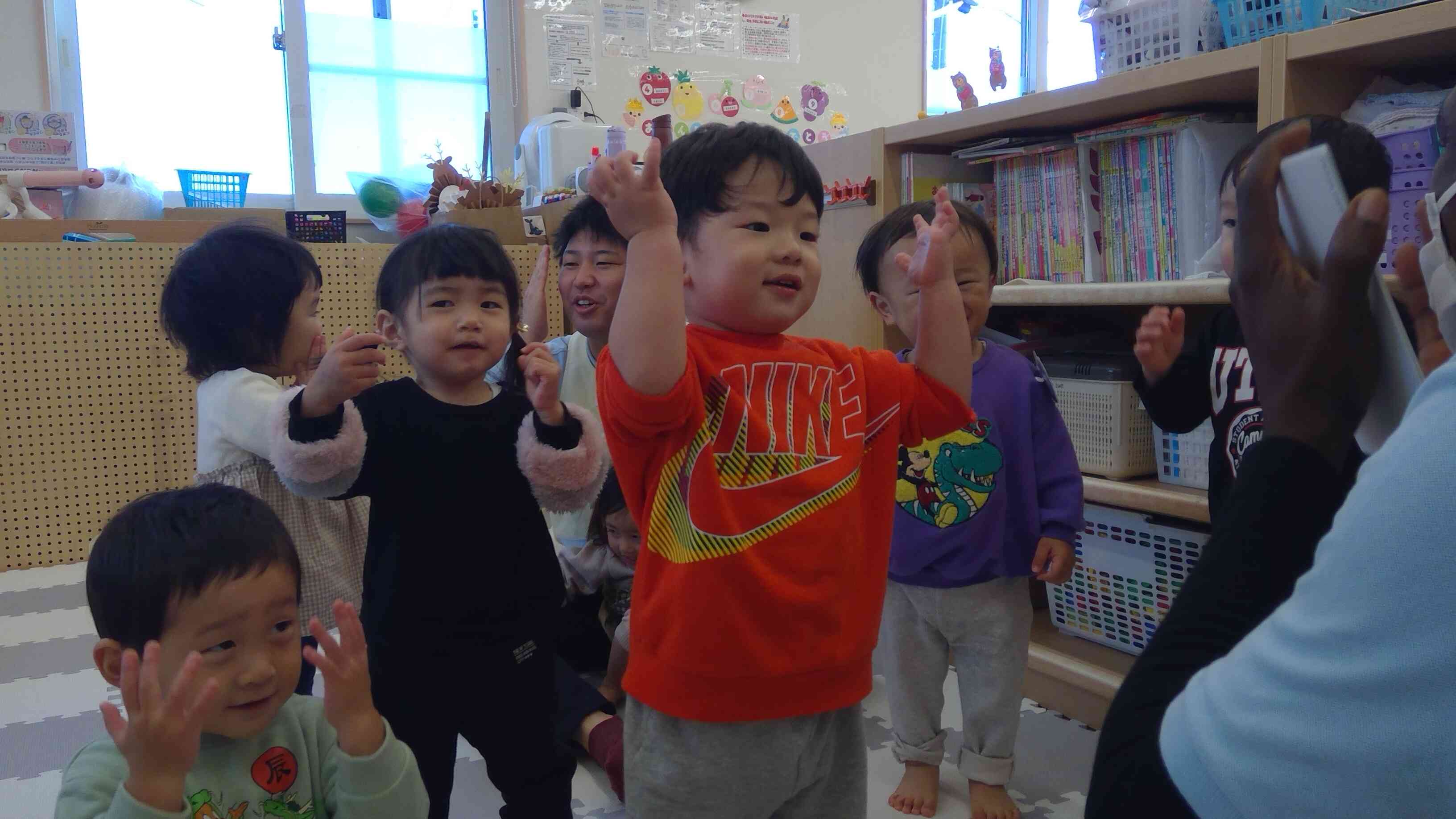 みんなで手拍子したよ！