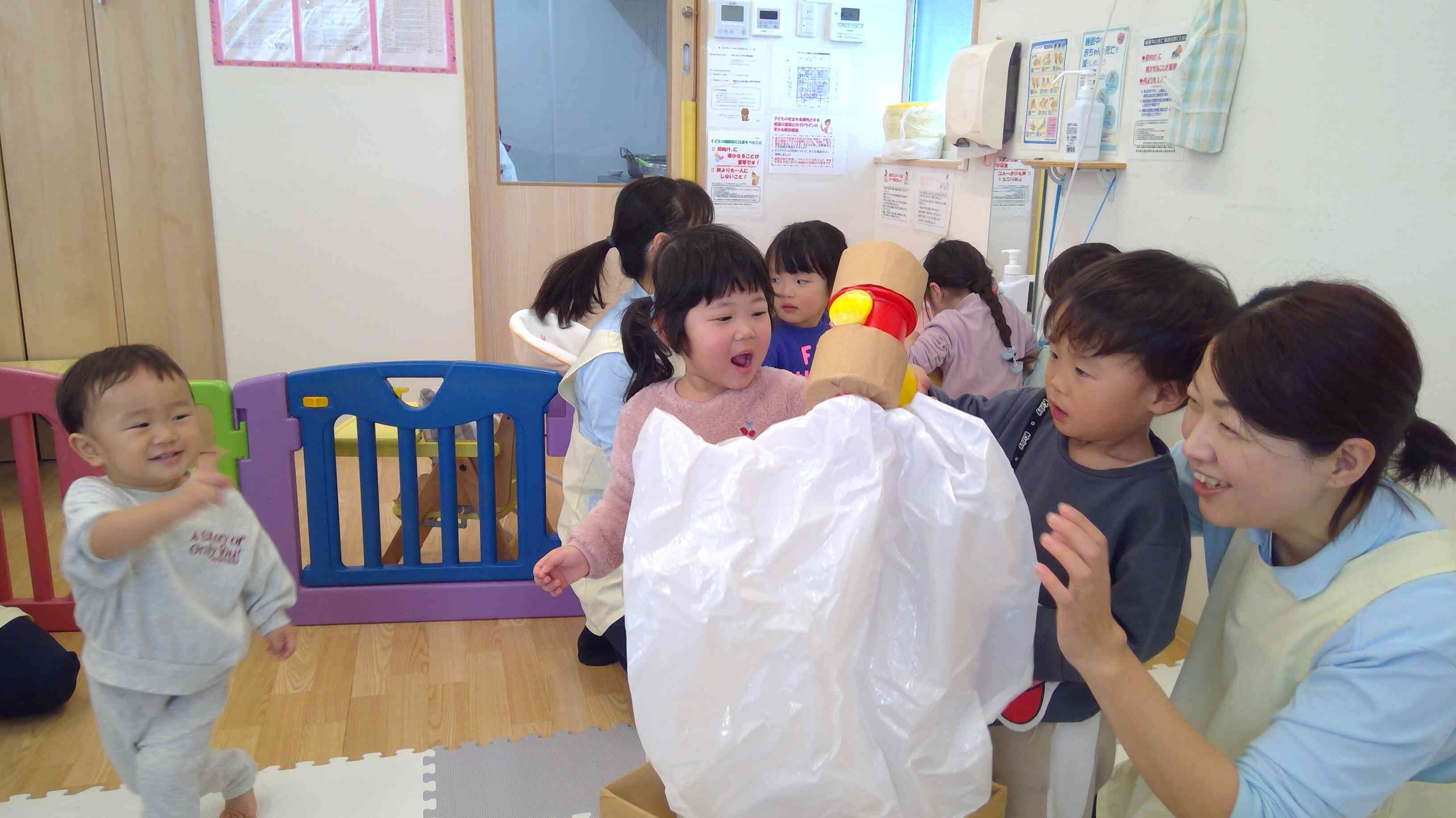 お餅がのびた～！
