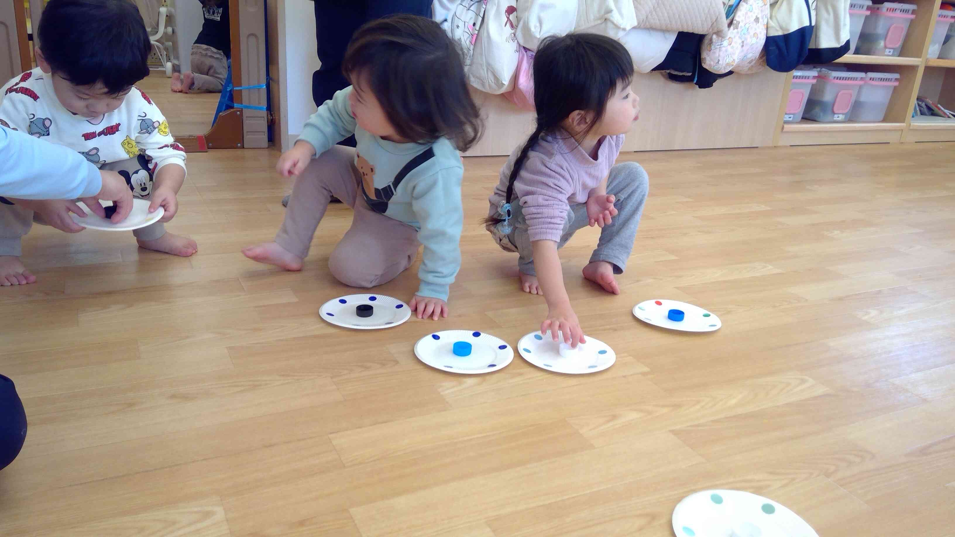 こま回し　競争しよう！