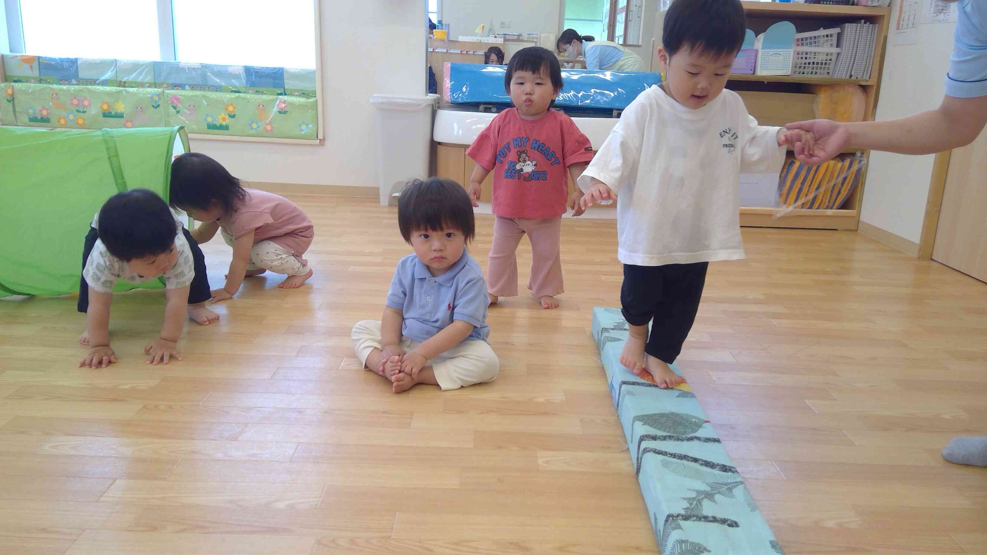 上手に渡れているね！