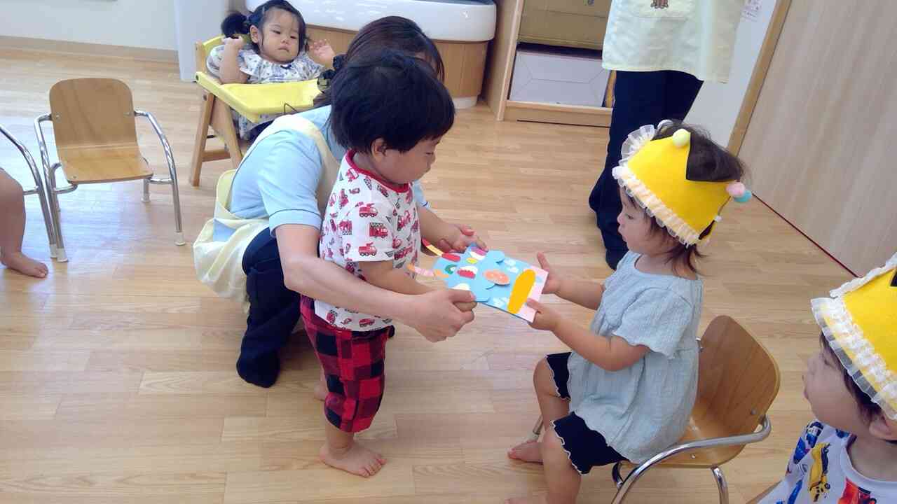 ともだちへどうぞできたよ♡