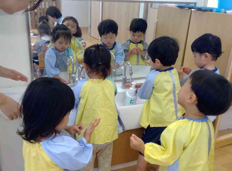 終わったら手洗いに