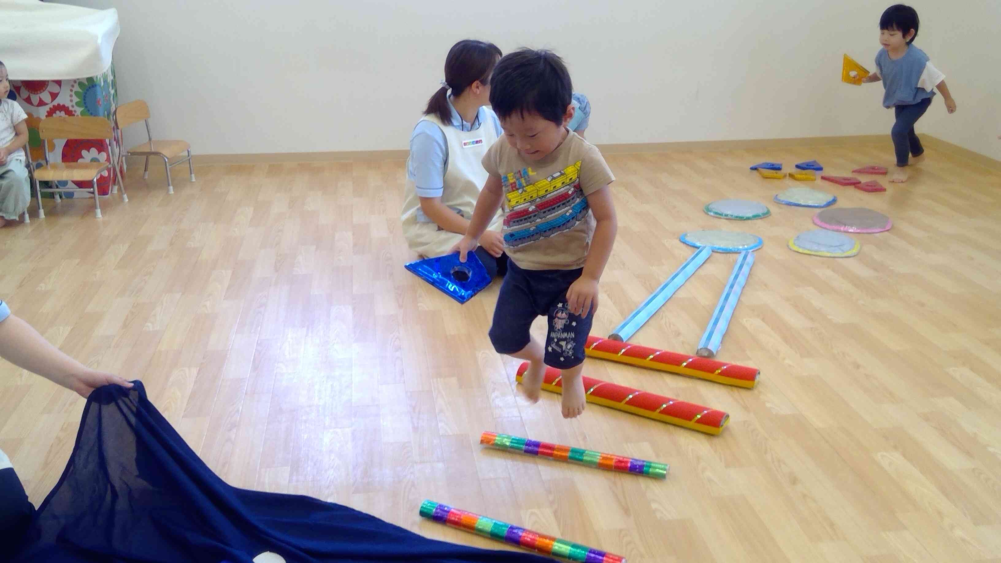 ぴょんぴょん！上手に跳べたね！