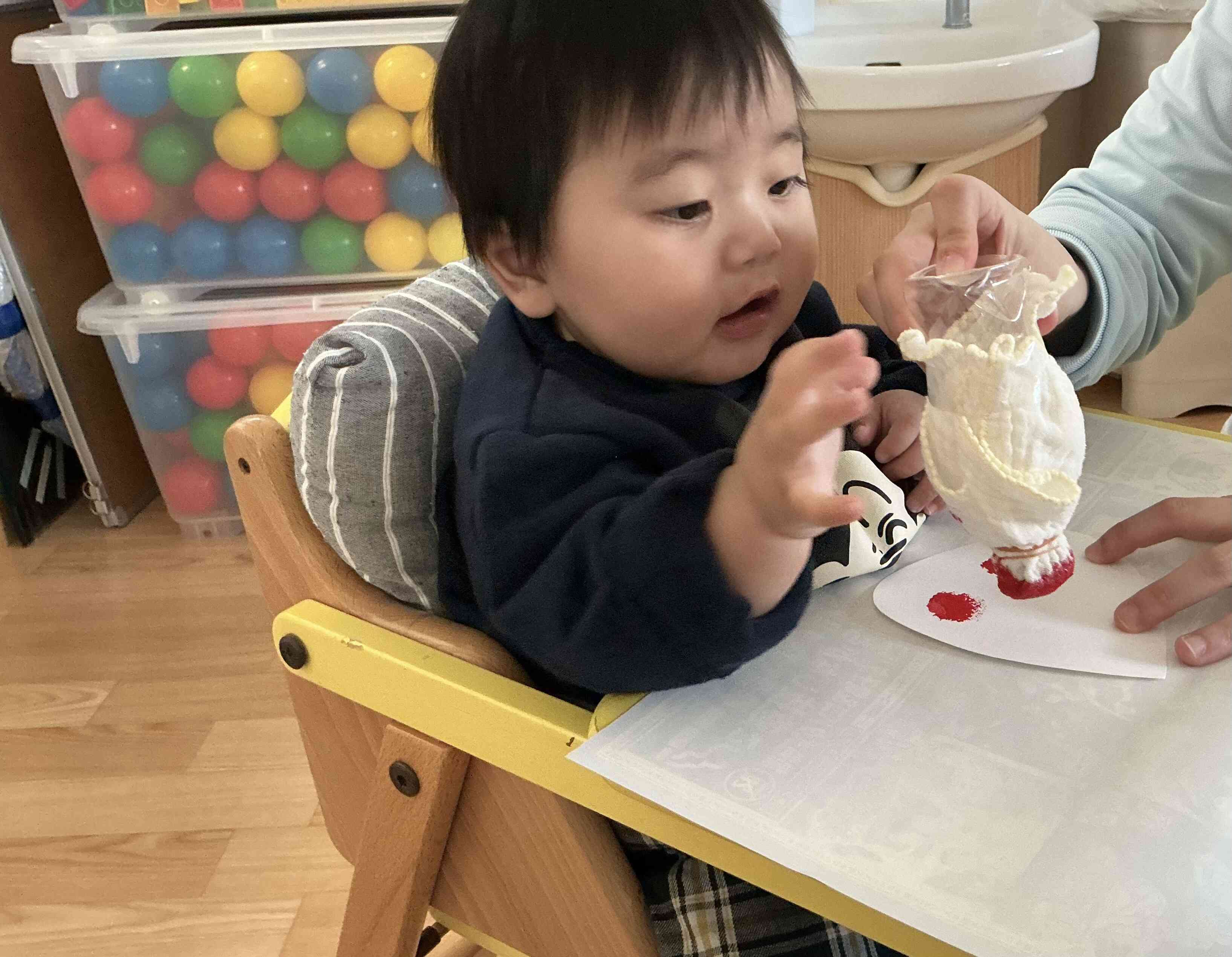 先生と持ってみよう♪