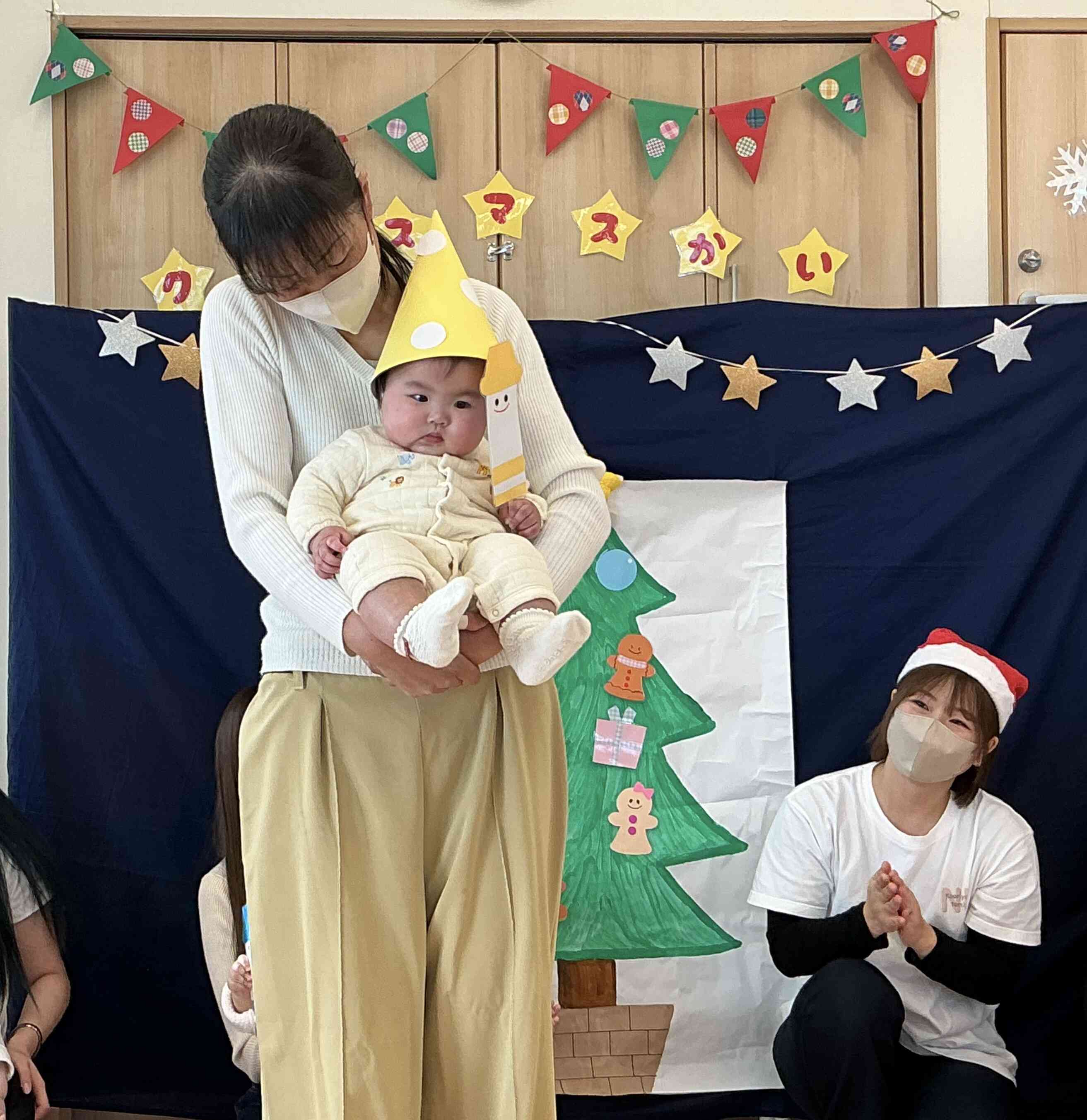 クリスマス会〜全体&ひよこ組（０歳児クラス）〜