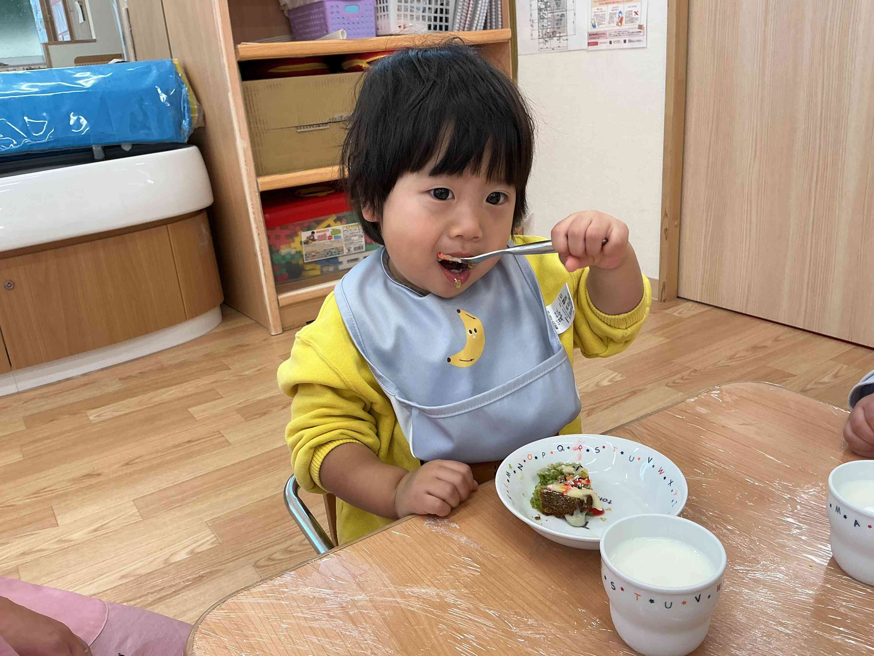 自分で作ったケーキ美味しいね