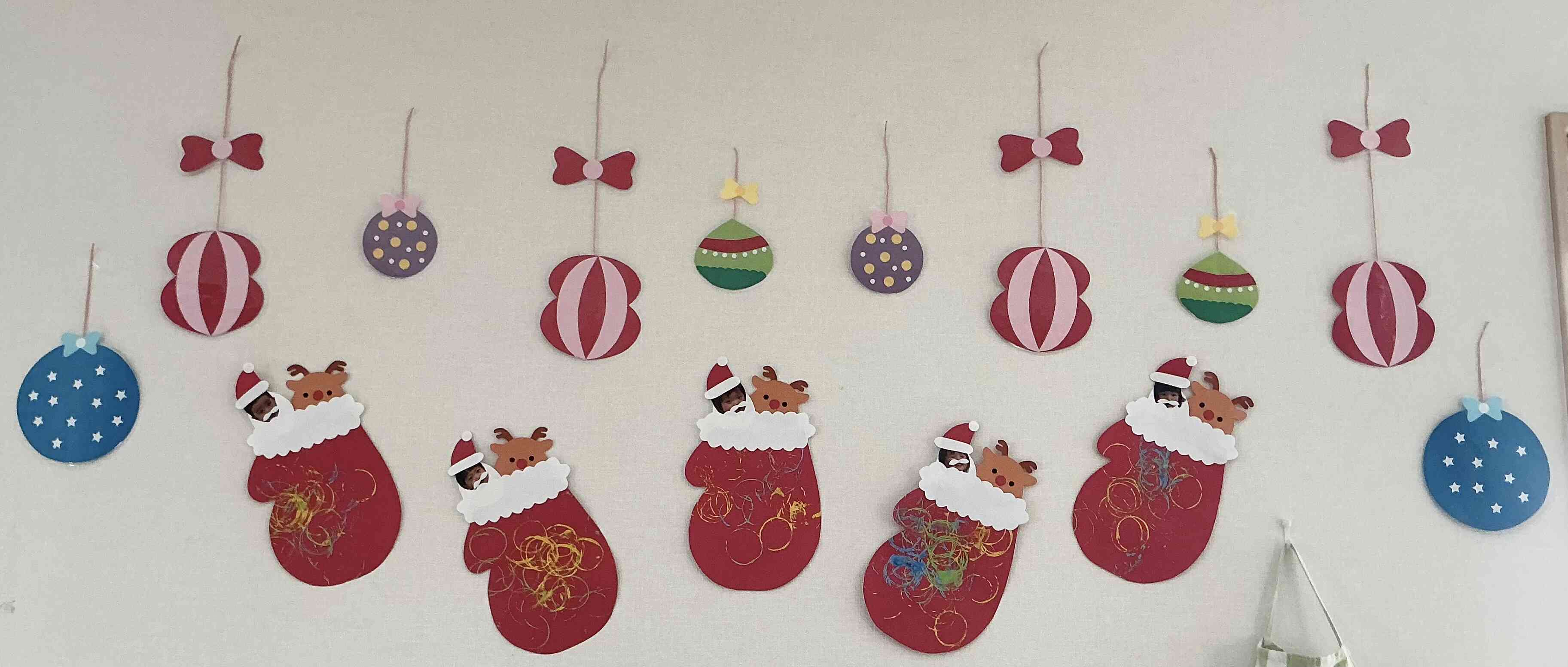 壁面飾りのできあがり！！